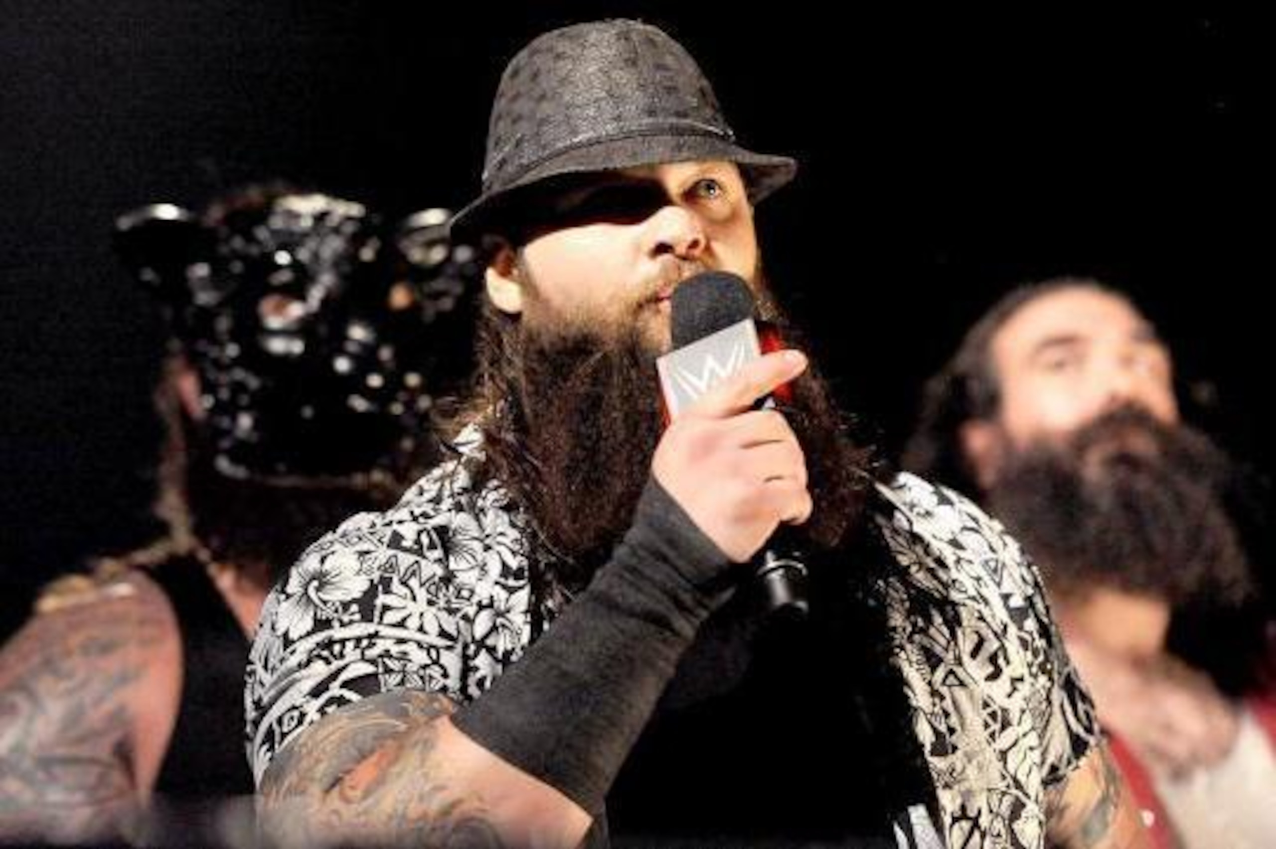 Wyatt with Braun Strowman and Luke Harper