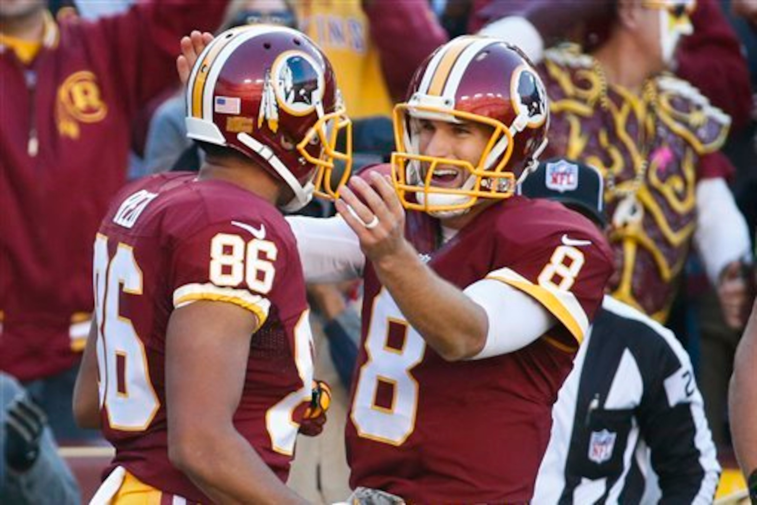 Cousins will look to Reed to attack Carolina's defense.