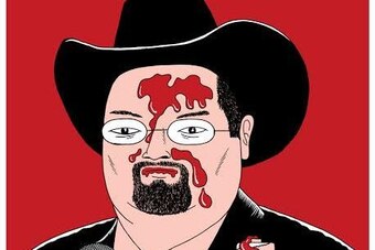 Poster for Jim Ross' one-man show.
