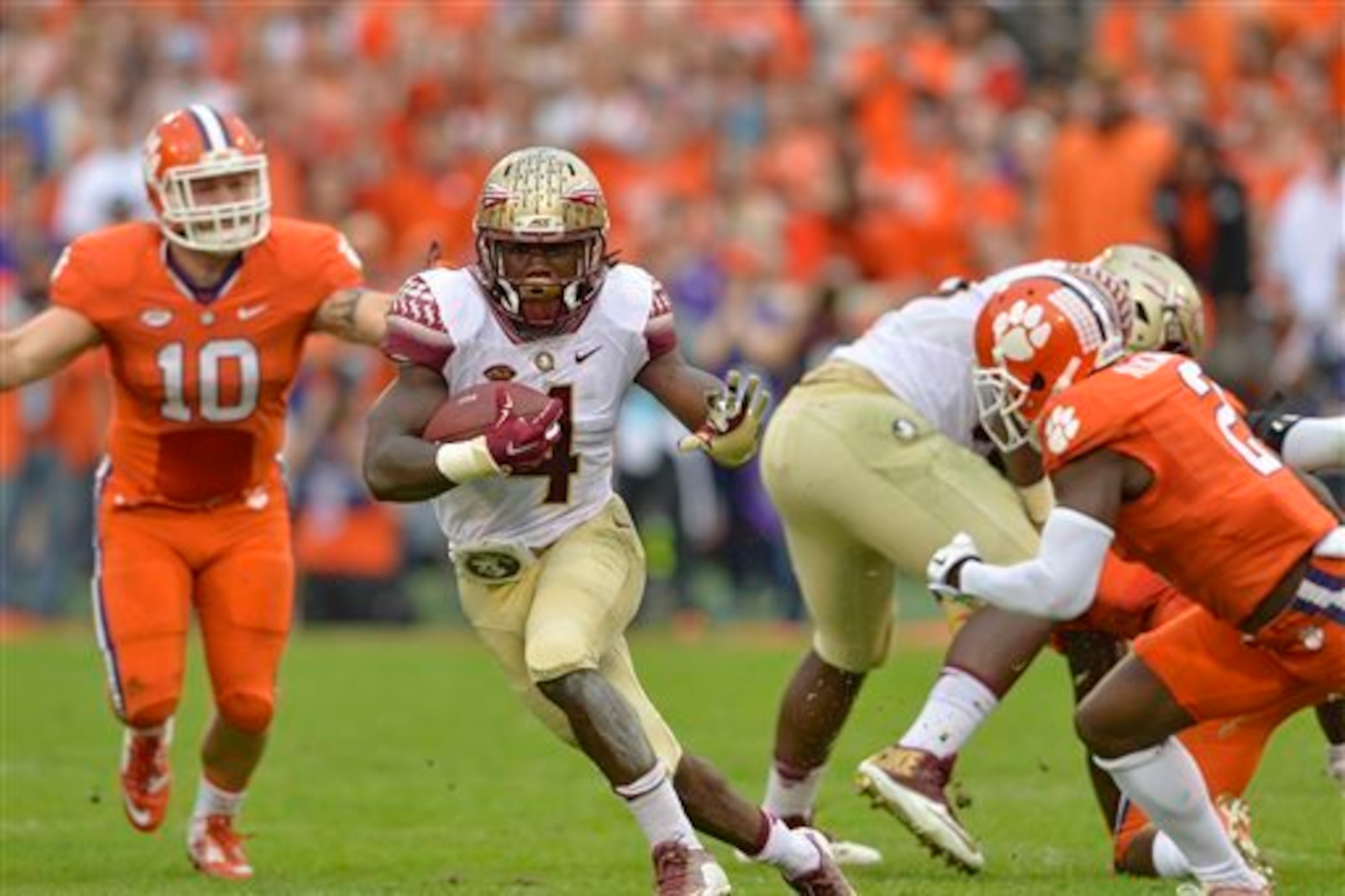 Florida's defense must find a way to contain FSU back Dalvin Cook.