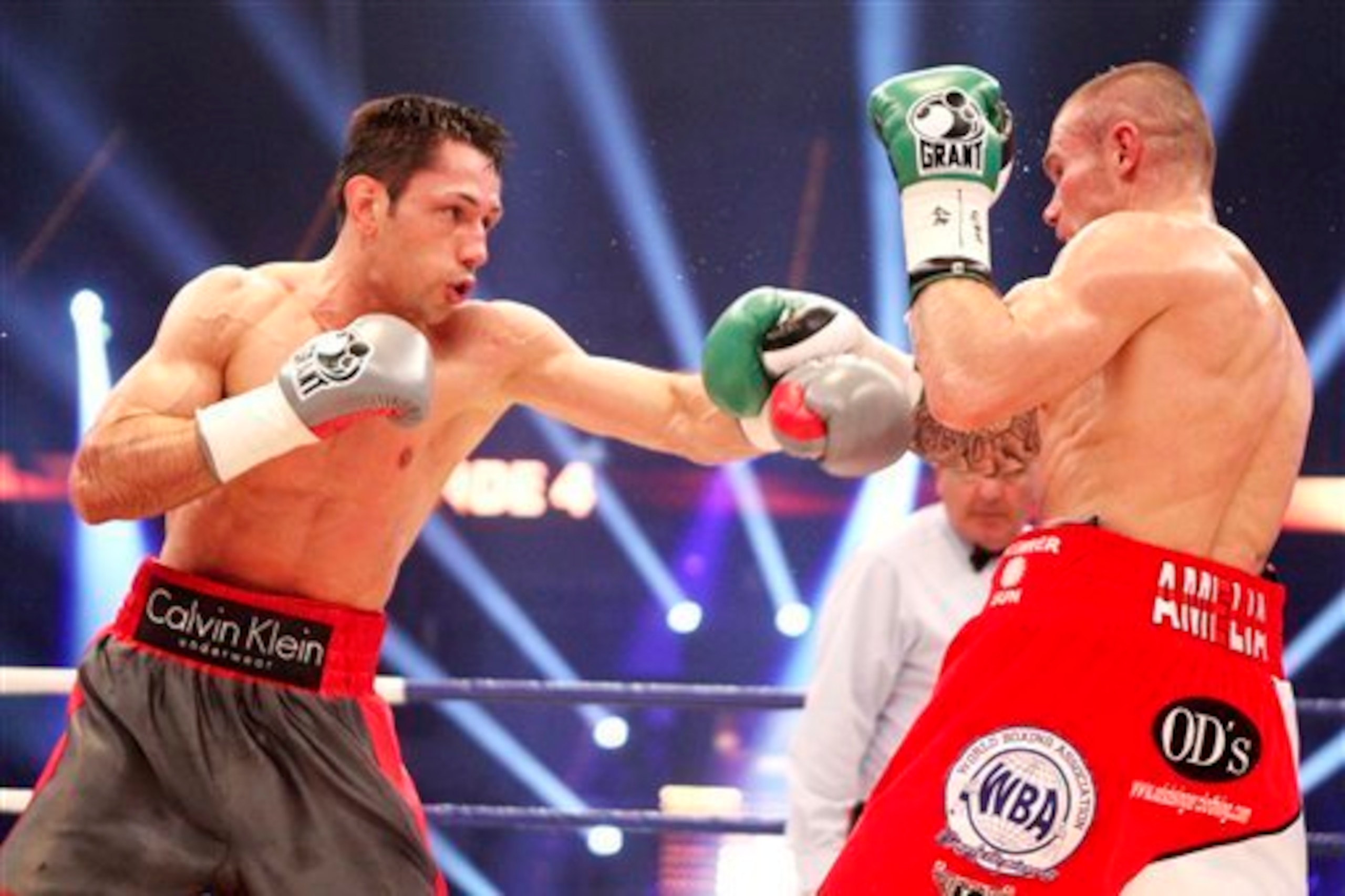 Murray bravely took on Felix Sturm in Germany in 2011.