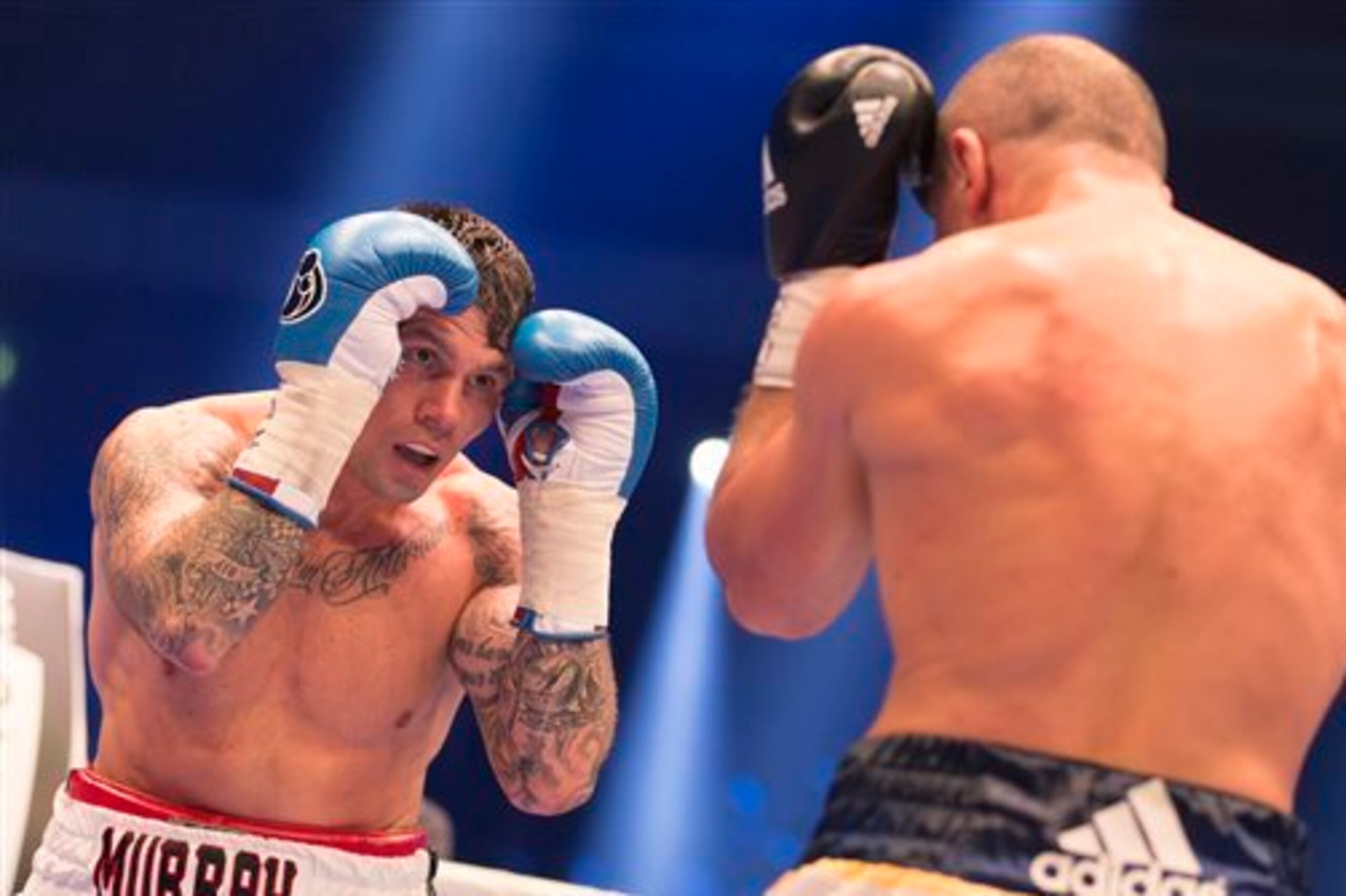 Martin Murray (left) in action against Arthur Abraham in Hannover, Germany. Martin Murray (left) in action against Arthur Abraham in Hannover, Germany.