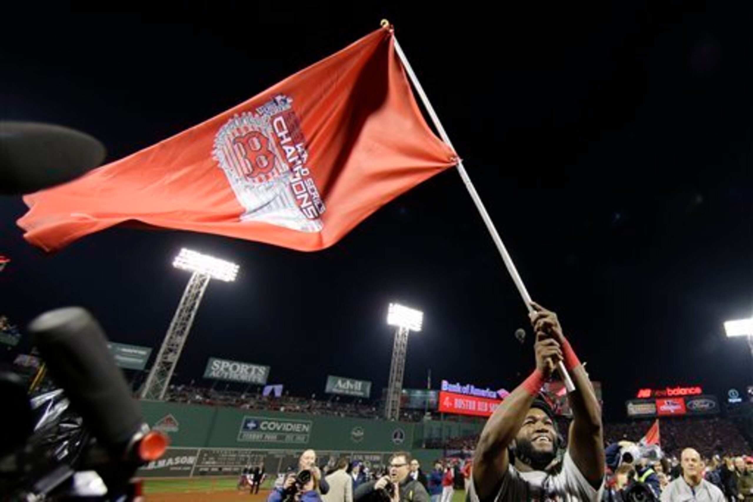 With Ortiz carrying the flag as DH, the Red Sox have won three World Series.