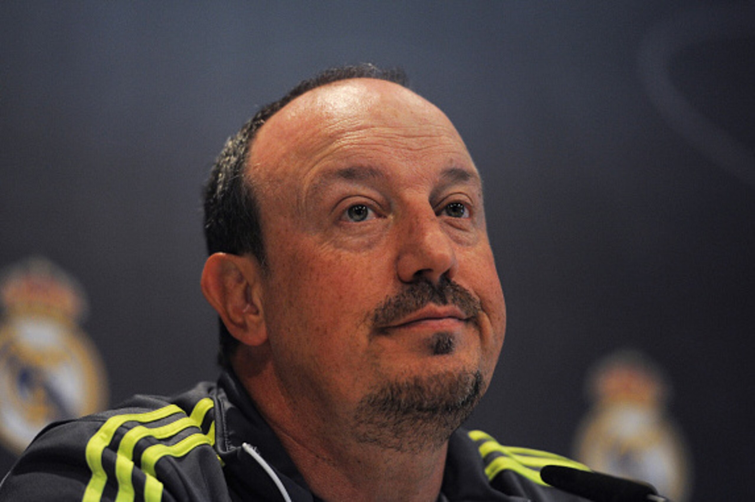 MADRID, SPAIN - NOVEMBER 20:  Real Madrid manager Rafa Benitez holds a press conference after the Real Madrid training session ahead of the La Liga match between Real Madrid and Barcelona at Valdebebas training ground on November 20, 2015 in Madrid, Spain
