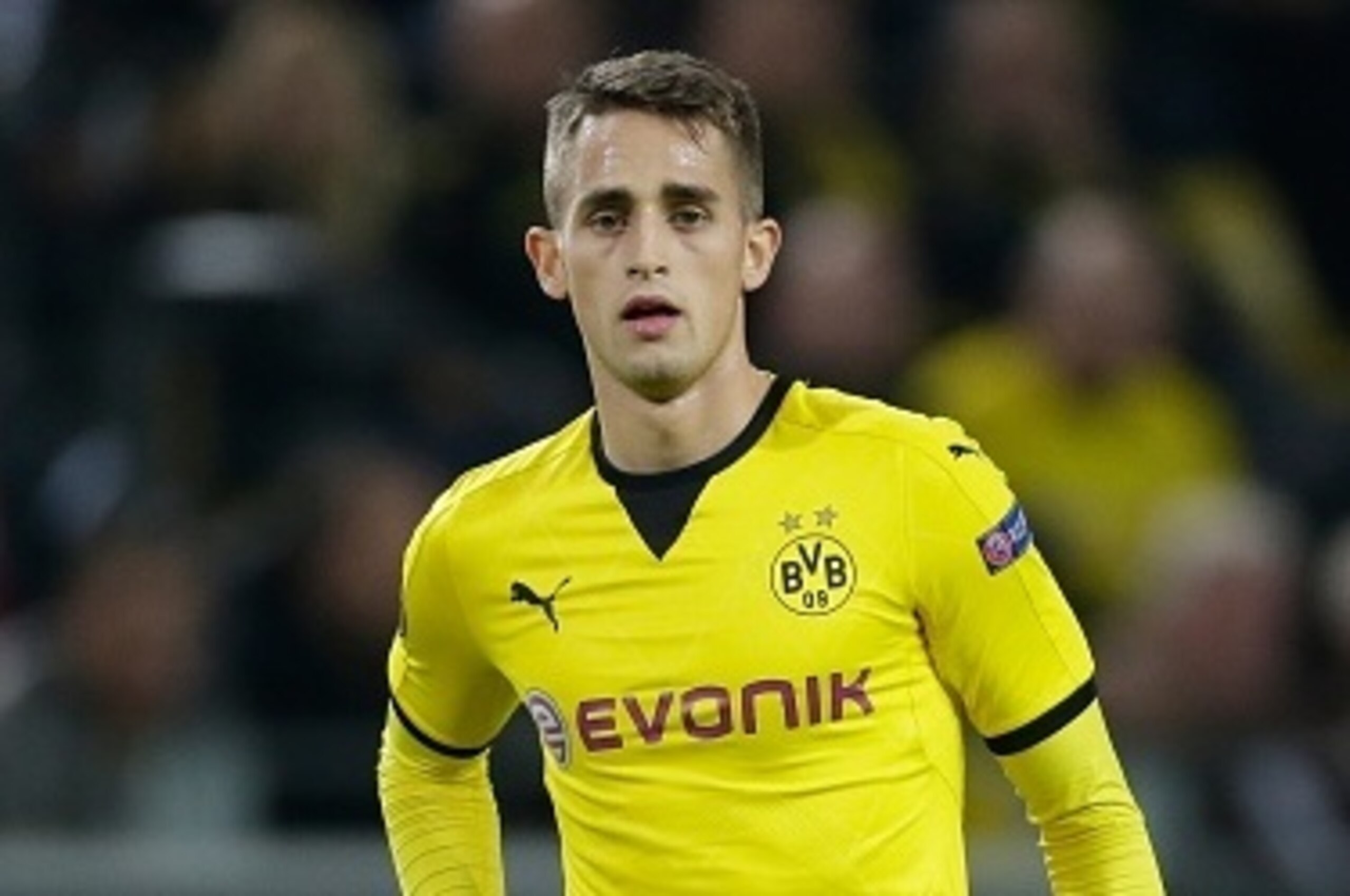 Adnan Januzaj of Borussia Dortmund during the Europa League group C match between Borussia Dortmund and Qäbälä FK on November 5, 2015 at the Signal Iduna Park stadium in Dortmund, Germany.(Photo by VI Images via Getty Images)