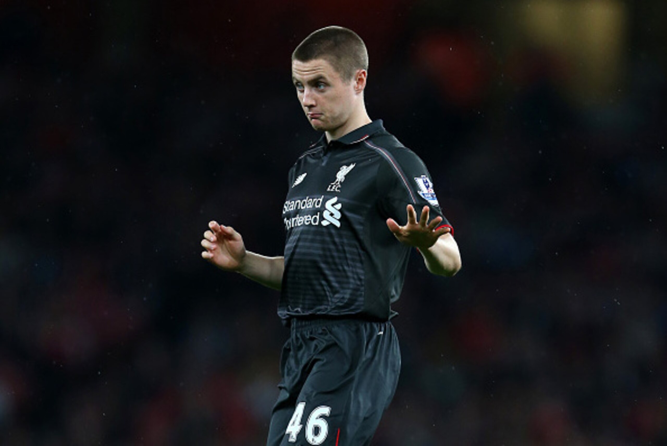 LONDON, ENGLAND - AUGUST 24:  Jordan Rossiter of Liverpool during the Barclays Premier League match between Arsenal and Liverpool at the Emirates Stadium on August 24, 2015 in London, United Kingdom.  (Photo by Catherine Ivill - AMA/Getty Images)