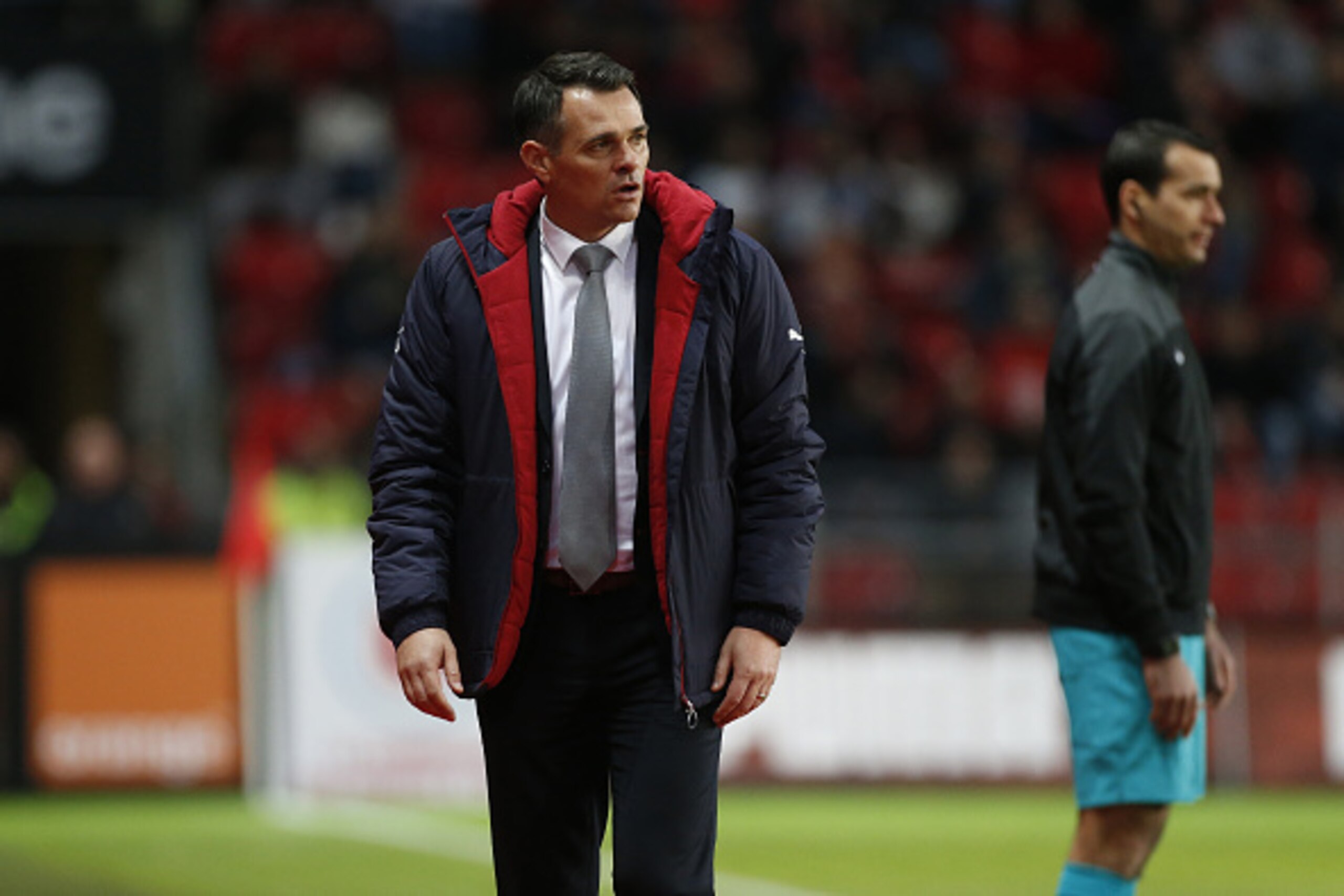 RENNES, FRANCE - NOVEMBER 22: Coach of Girondins de Bordeaux Willy Sagnol gestures during the French Ligue 1 match between Stade Rennais (Rennes) and Girondins de Bordeaux at Roazhon Park stadium on November 22, 2015 in Rennes France. (Photo by Jean Catuf