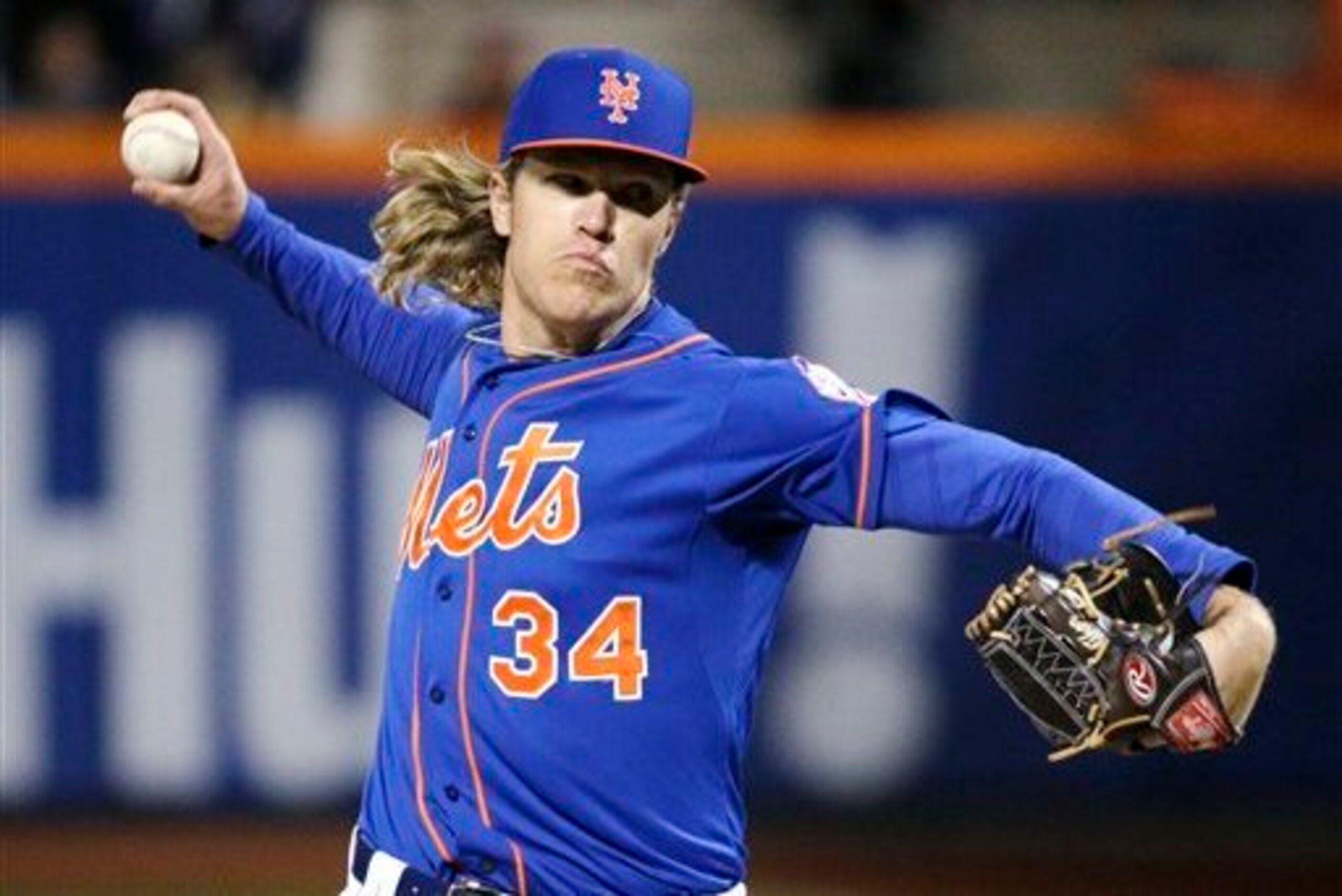 Noah Syndergaard lived up to his godly nickname with a crackling fastball and gaudy strikeout totals.