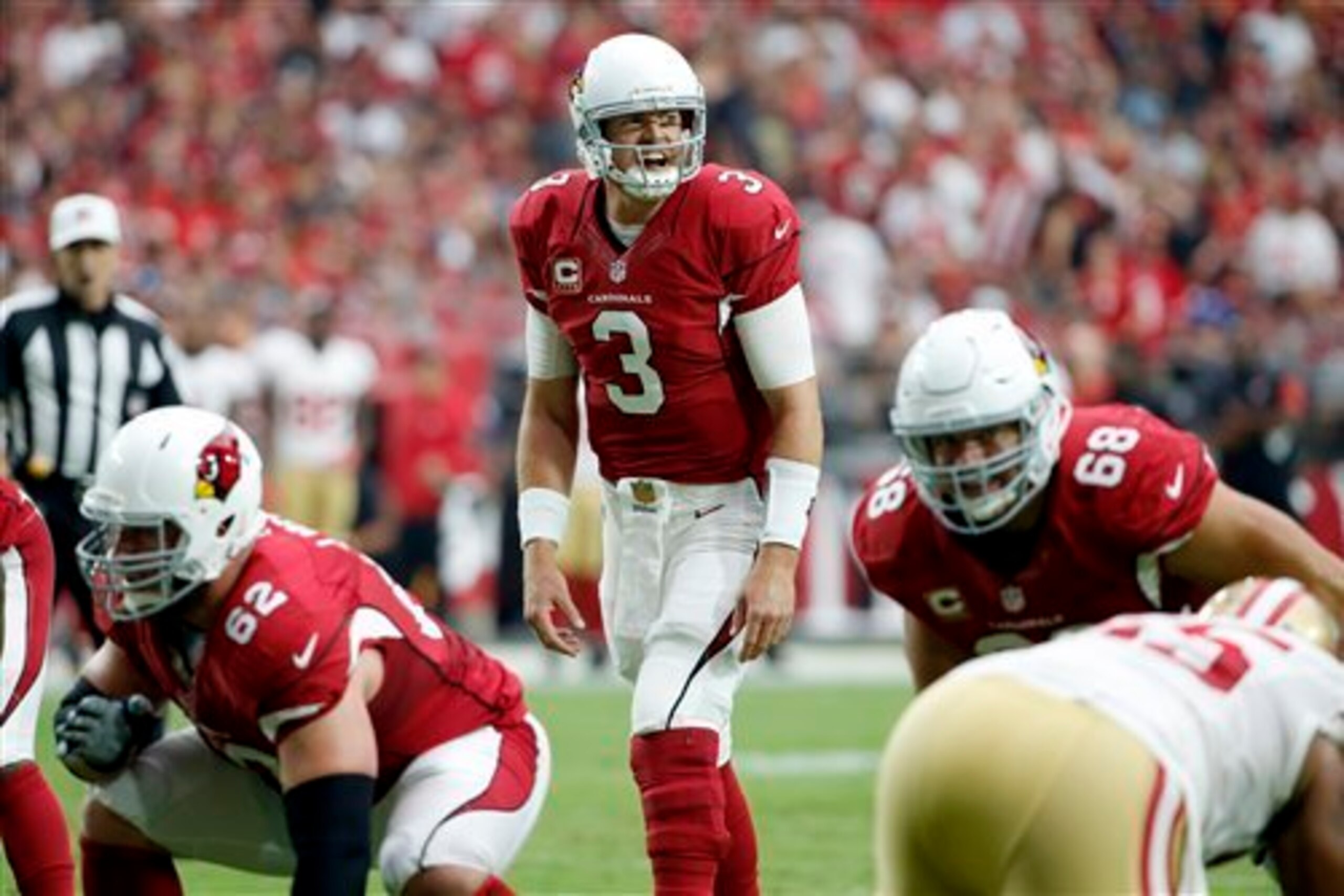 Quarterback Carson Palmer is playing at an MVP level in 2015. Quarterback Carson Palmer is playing at an MVP level in 2015.