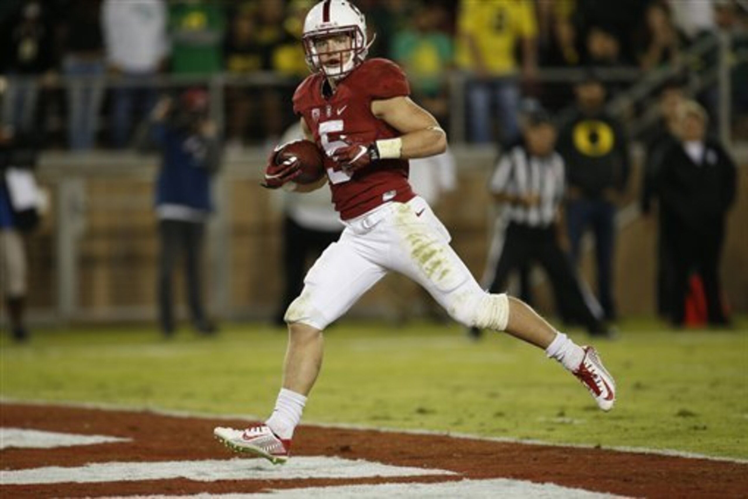 Christian McCaffrey doesn't hold the national spotlight just yet.