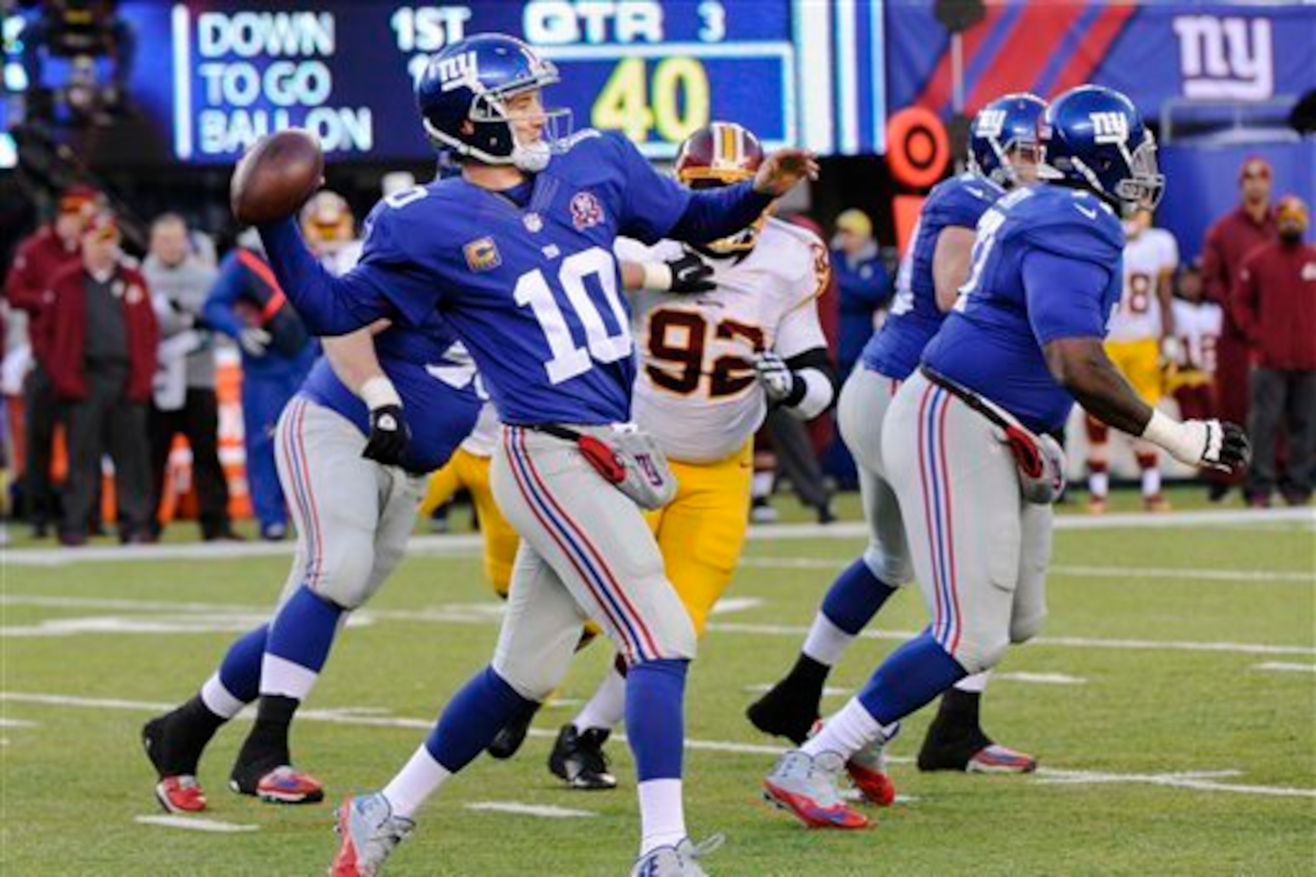 Manning has owned the Redskins during his career.
