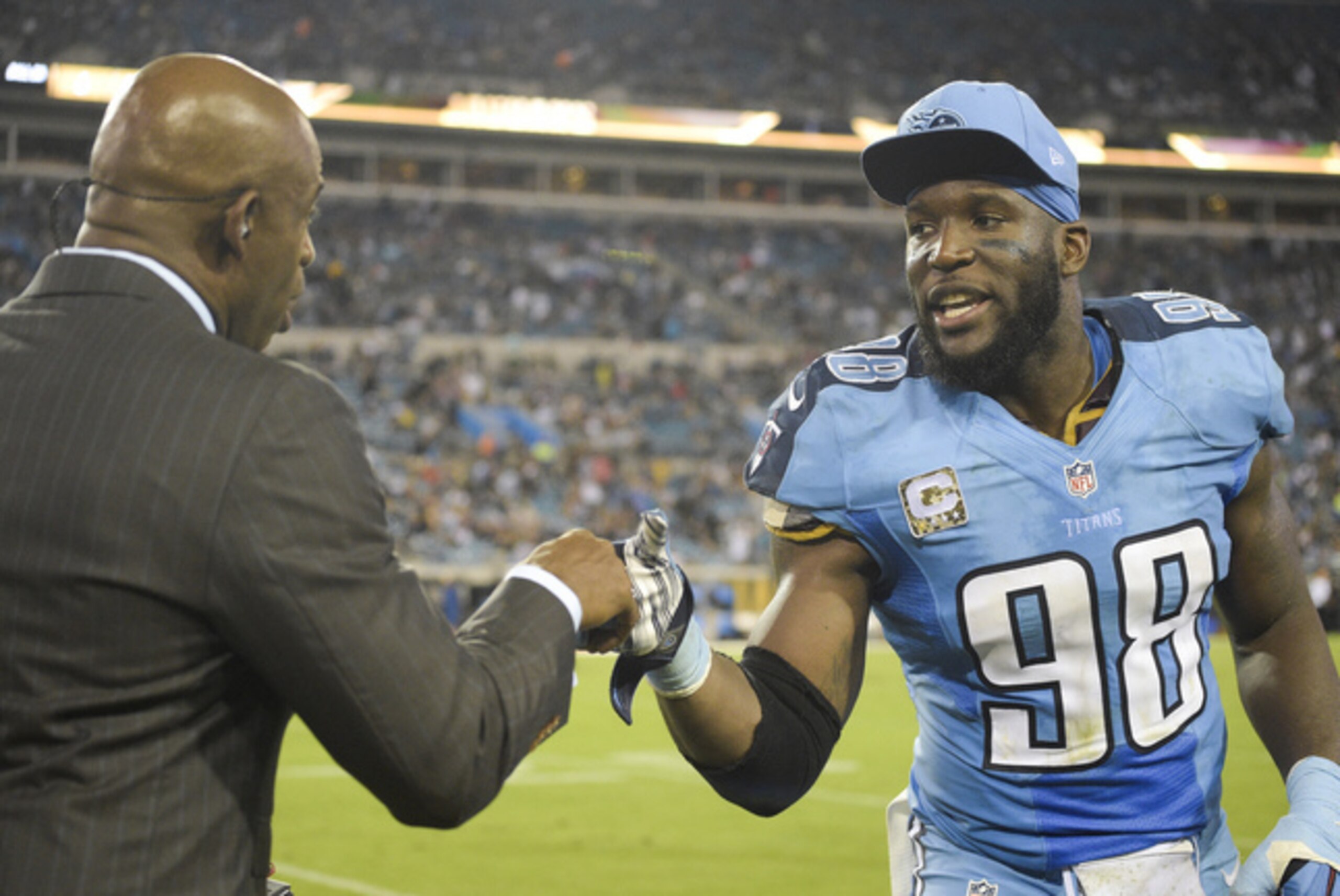 Orakpo leads the Titans with seven sacks.