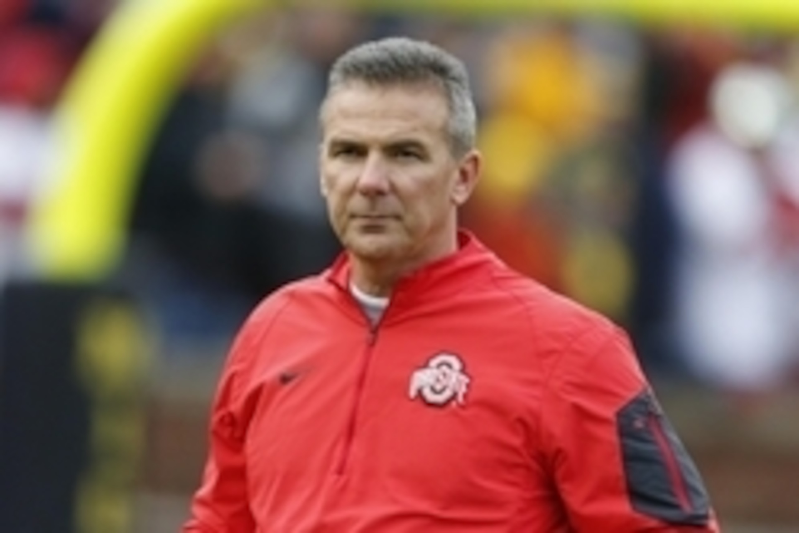 Nov 28, 2015; Ann Arbor, MI, USA; Ohio State Buckeyes head coach Urban Meyer prior to the game against the Michigan Wolverines at Michigan Stadium. Mandatory Credit: Rick Osentoski-USA TODAY Sports Nov 28, 2015; Ann Arbor, MI, USA; Ohio State Buckeyes head coach Urban Meyer prior to the game against the Michigan Wolverines at Michigan Stadium. Mandatory Credit: Rick Osentoski-USA TODAY Sports