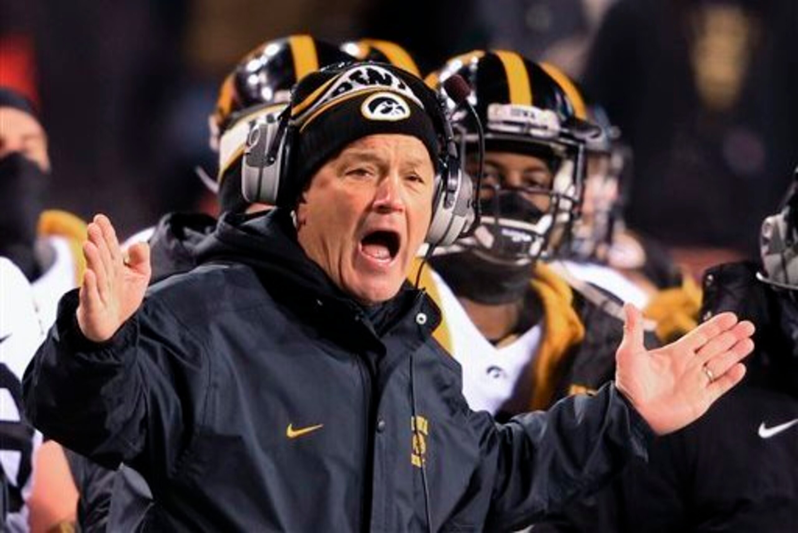 Iowa head coach Kirk Ferentz