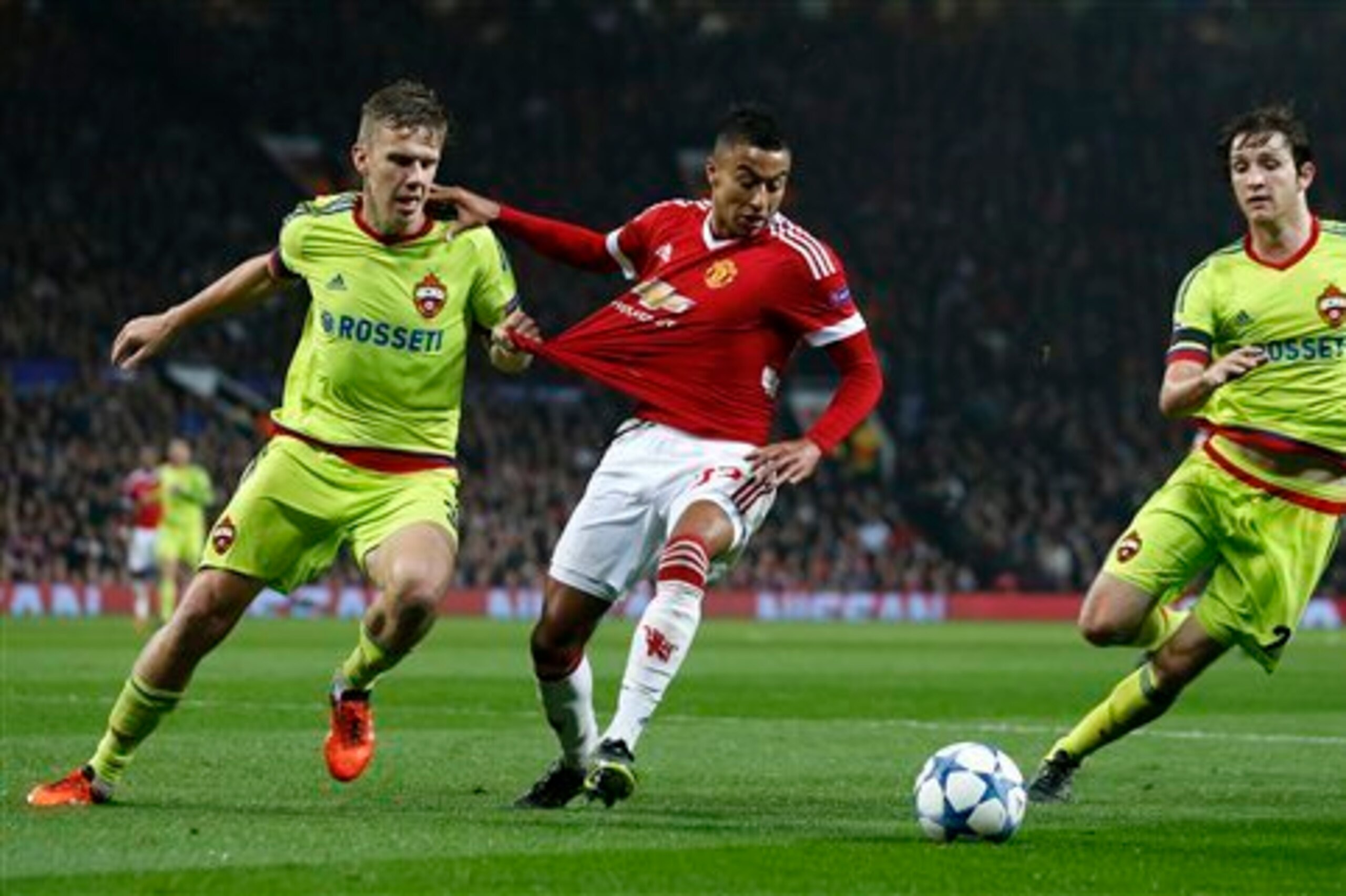 Lingard in action against CSKA Moscow