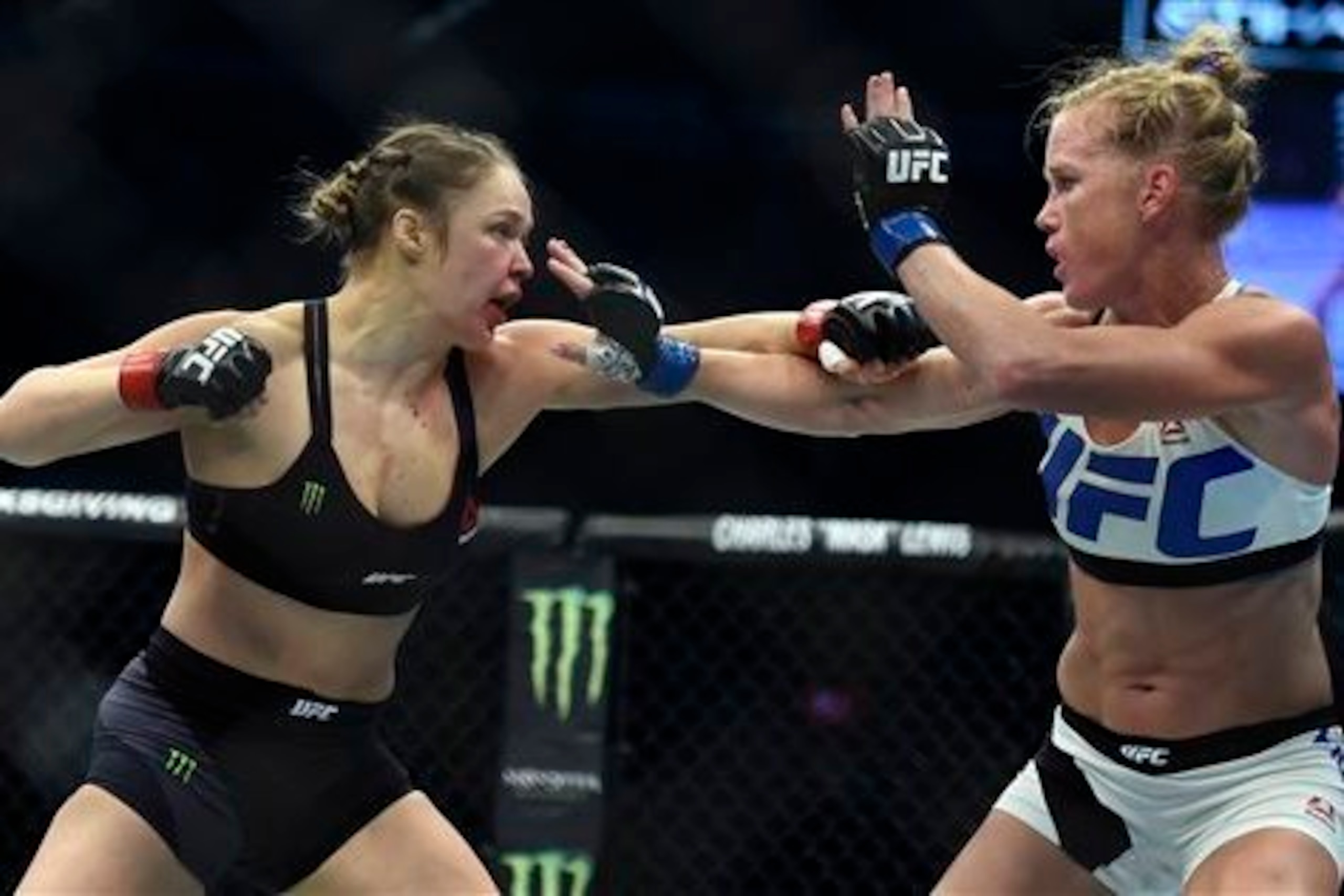 Holm pulled off a huge shock to beat Rousey last month. Holm pulled off a huge shock to beat Rousey last month.