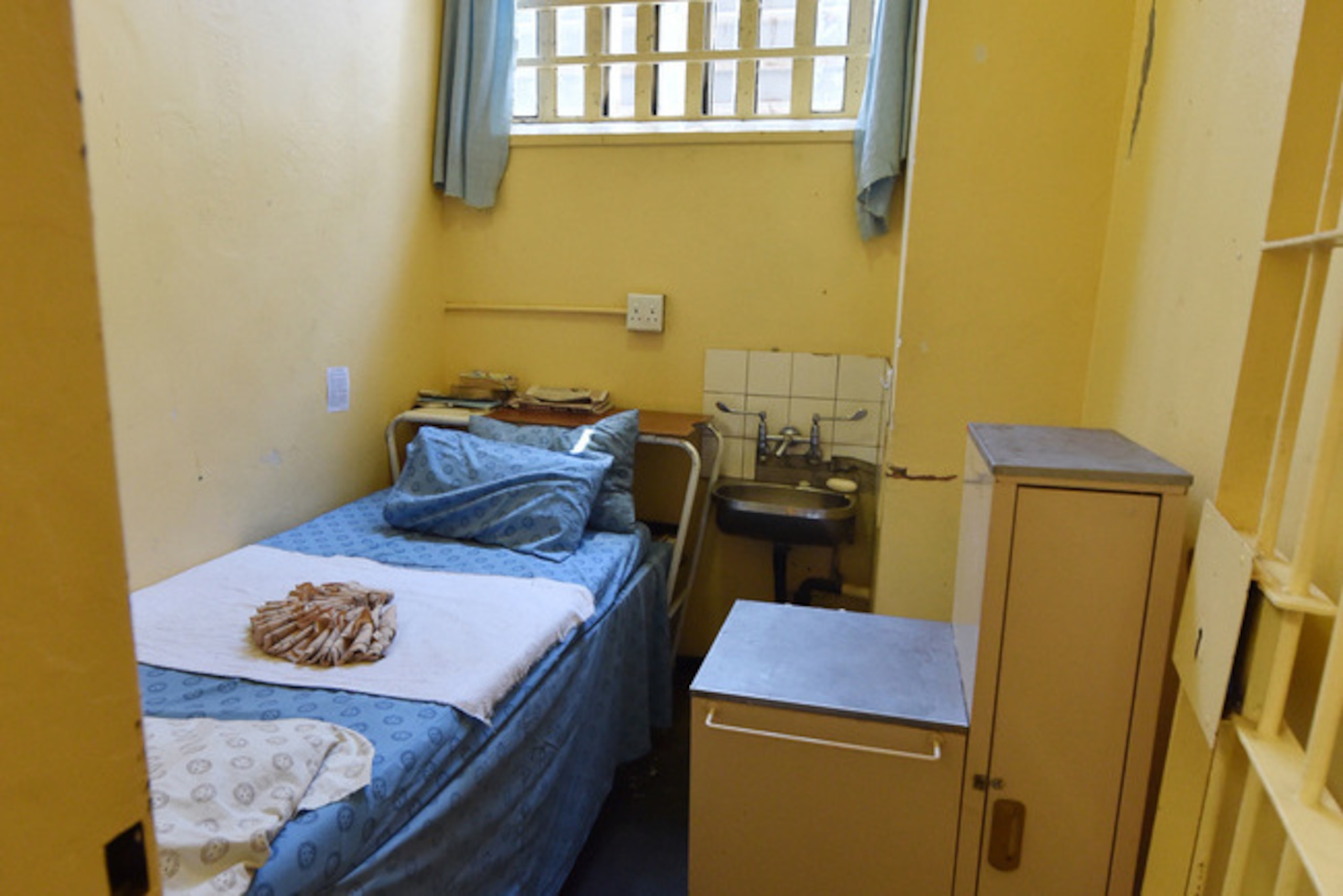 The inside of Oscar Pistorius' cell.