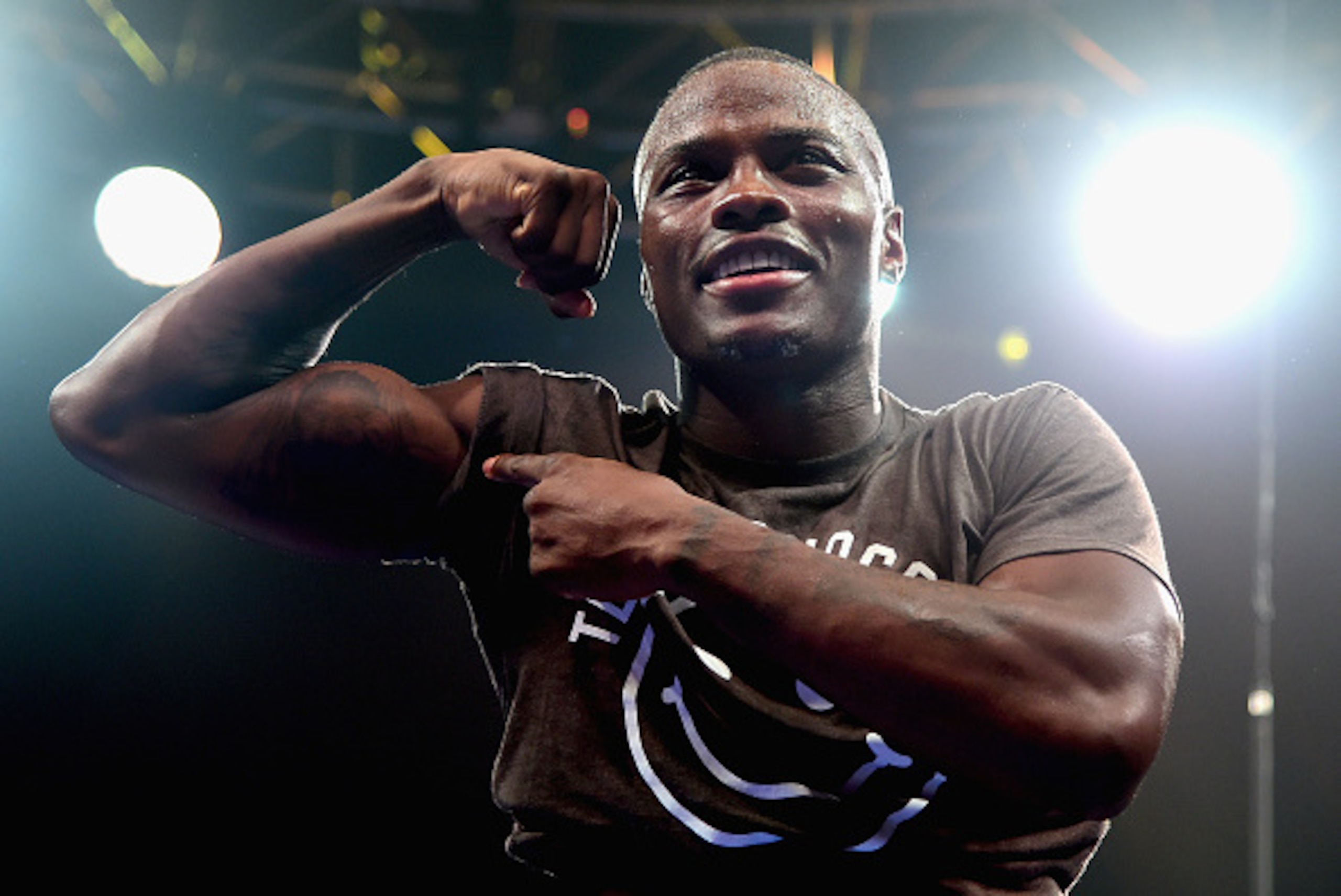 MASHANTUCKET, CT - SEPTEMBER 12: Peter Quillin reacts after defeating Michael Zerafa during a fight at Foxwoods Resort Casino on September 12, 2015 in Mashantucket, Connecticut.  (Photo by Billie Weiss/Getty Images)