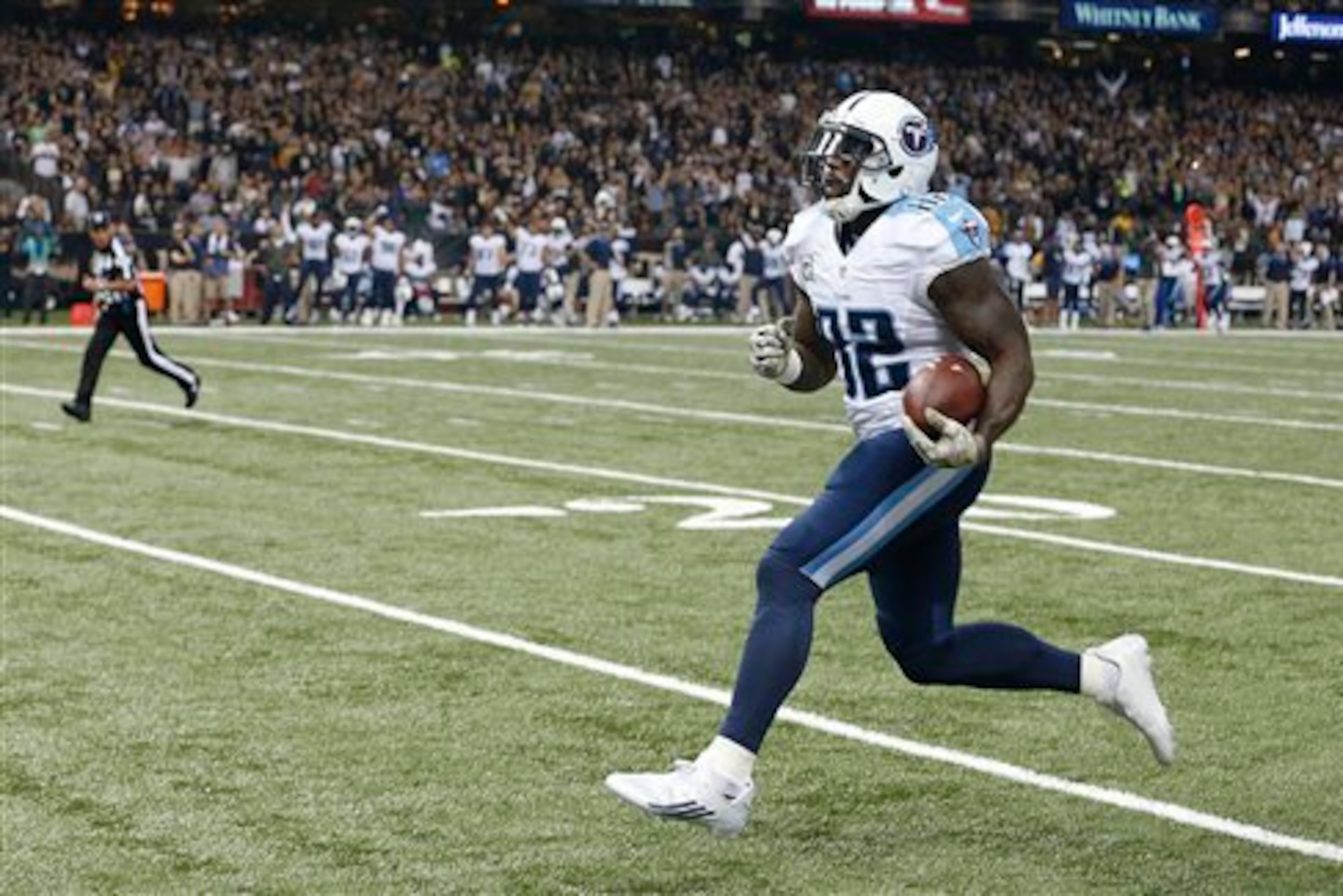 Delanie Walker's ceiling is impossible to ignore.