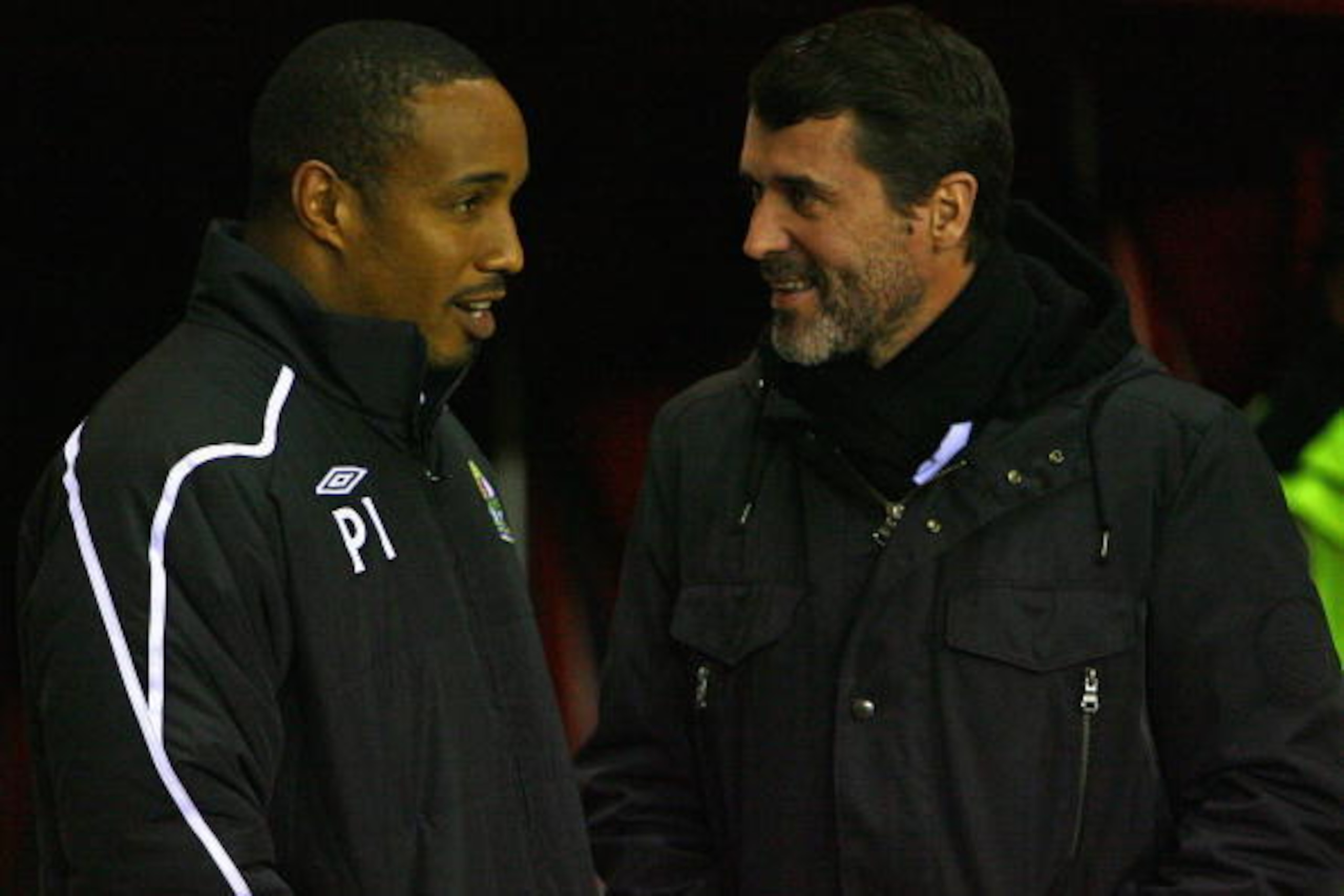 SUNDERLAND, UNITED KINGDOM - NOVEMBER 12: Sunderland Manager Roy Keane (R) chats with Blackburn Rovers Manager Paul Ince prior to the start of the Carling Cup Fourth Round match between Sunderland and Blackburn Rovers at The Stadium of Light on November SUNDERLAND, UNITED KINGDOM - NOVEMBER 12: Sunderland Manager Roy Keane (R) chats with Blackburn Rovers Manager Paul Ince prior to the start of the Carling Cup Fourth Round match between Sunderland and Blackburn Rovers at The Stadium of Light on November