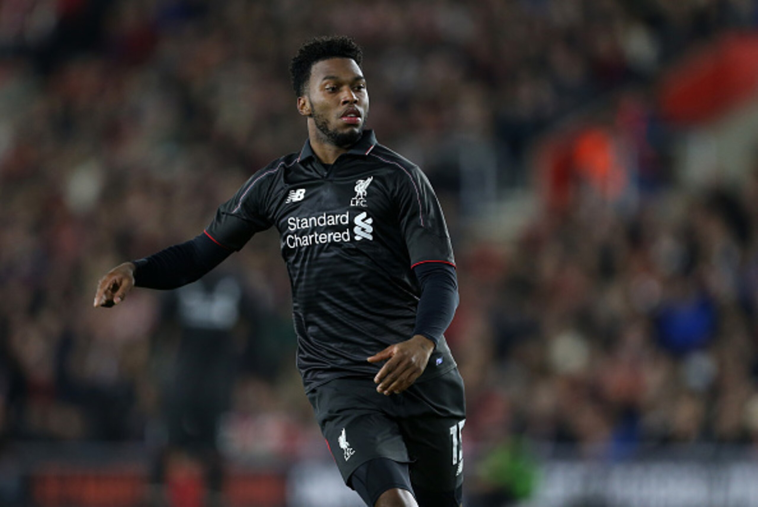 SOUTHAMPTON, ENGLAND - DECEMBER 02: Daniel Sturridge of Liverpool during the Capital One Cup Quarter Final between Southampton and Liverpool at St Mary's Stadium on December 2, 2015 in Southampton, England. (Photo by Catherine Ivill - AMA/Getty Images) SOUTHAMPTON, ENGLAND - DECEMBER 02: Daniel Sturridge of Liverpool during the Capital One Cup Quarter Final between Southampton and Liverpool at St Mary's Stadium on December 2, 2015 in Southampton, England. (Photo by Catherine Ivill - AMA/Getty Images)
