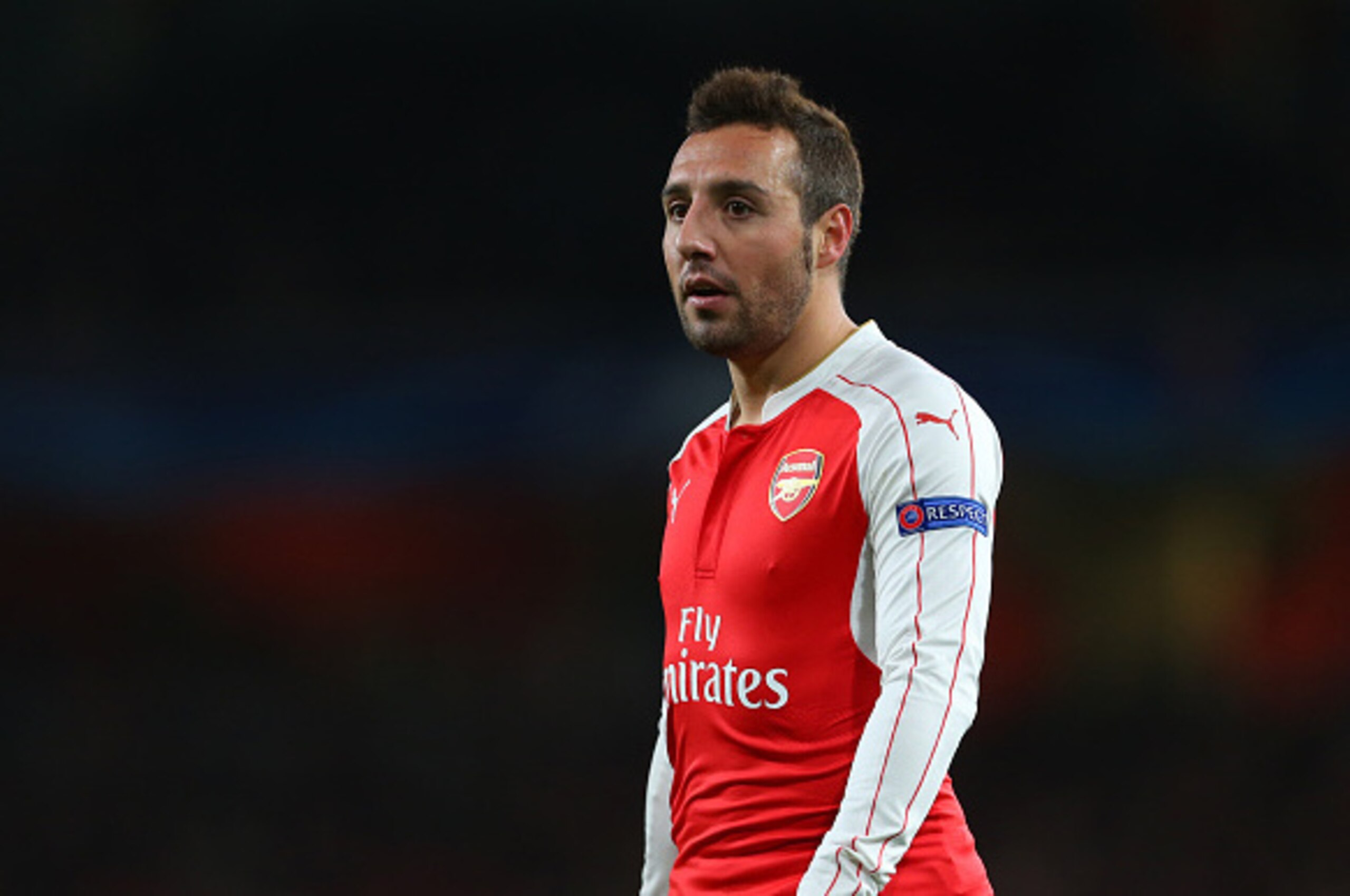 LONDON, ENGLAND - NOVEMBER 24:  Santi Cazorla of Arsenal during the UEFA Champions League match between Arsenal and Dinamo Zagreb at the Emirates Stadium on November 24, 2015 in London, United Kingdom.  (Photo by Catherine Ivill - AMA/Getty Images)