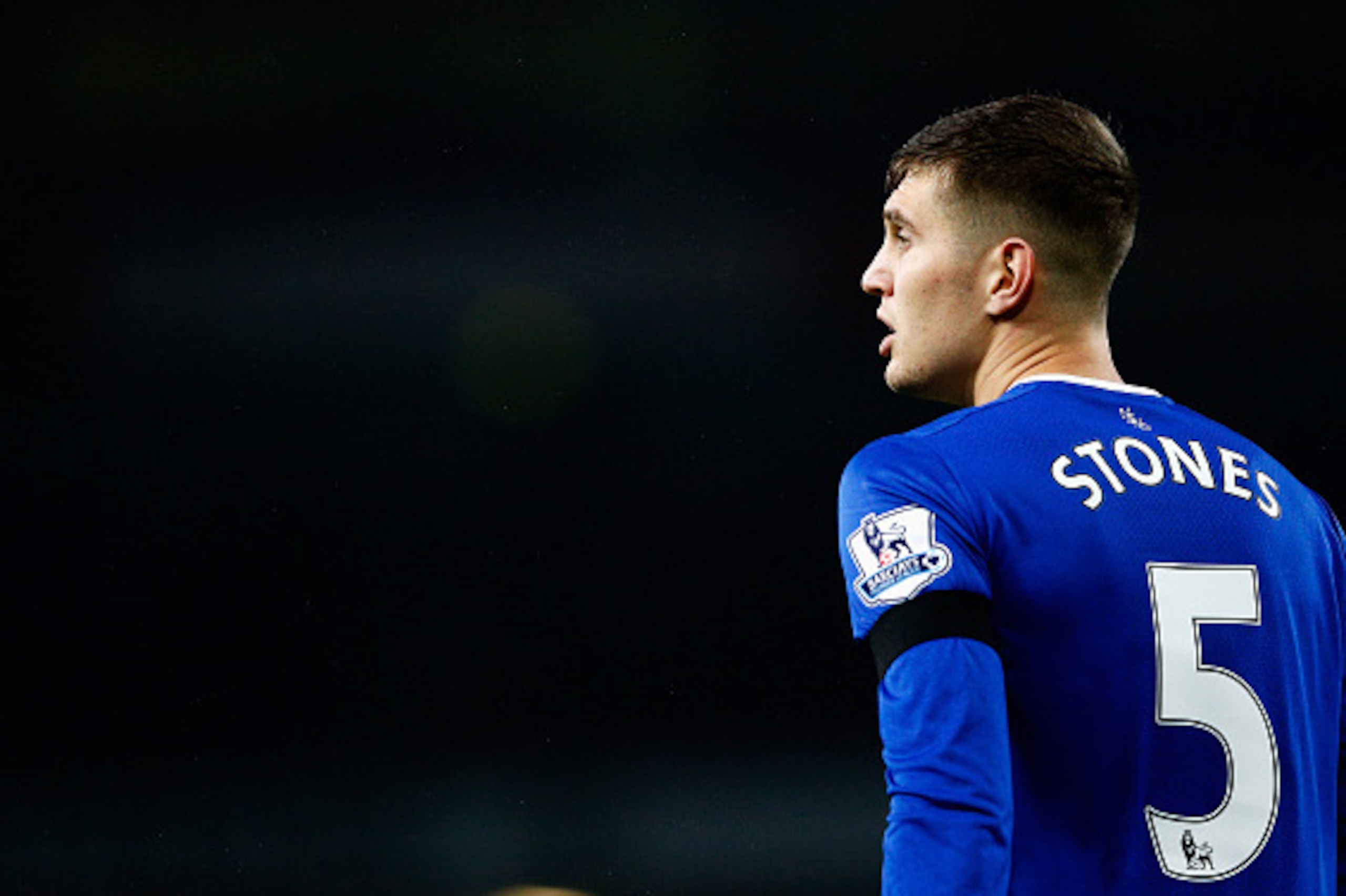 LONDON, ENGLAND - OCTOBER 24:  John Stones of Everton looks on during the Barclays Premier League match between Arsenal and Everton at Emirates Stadium on October 24, 2015 in London, England.  Photo by Dean Mouhtaropoulos/Getty Images)  (Photo by Dean Mou