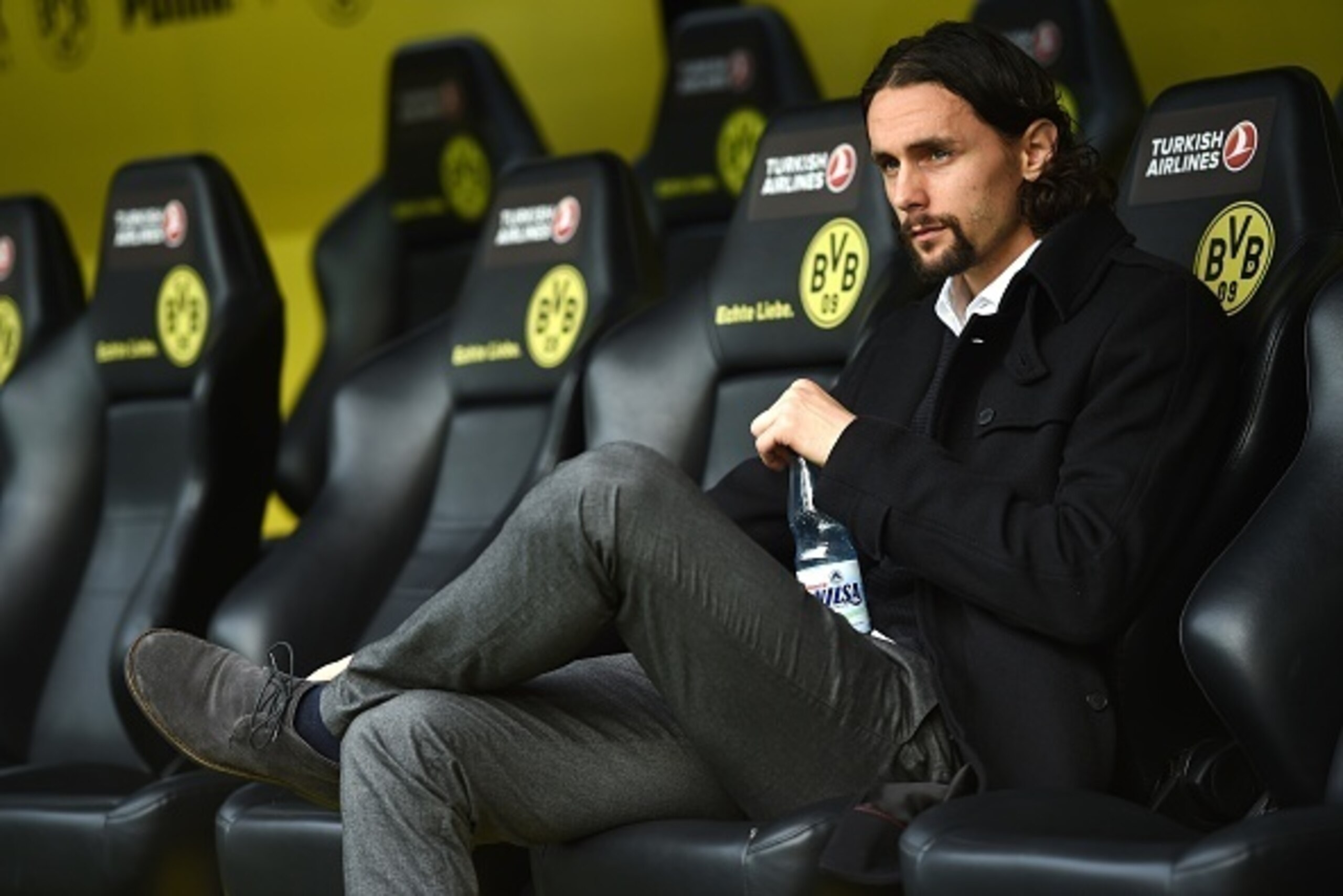 Dortmund's Serbian defender Neven Subotic looks on prior to the German first division football Bundesliga match Borussia Dortmund vs FC Schalke 04 on November 8, 2015, 2015 in Dortmund, western Germany.
AFP PHOTO / PATRIK STOLLARZ
RESTRICTIONS: DURING M Dortmund's Serbian defender Neven Subotic looks on prior to the German first division football Bundesliga match Borussia Dortmund vs FC Schalke 04 on November 8, 2015, 2015 in Dortmund, western Germany.
AFP PHOTO / PATRIK STOLLARZ
RESTRICTIONS: DURING M