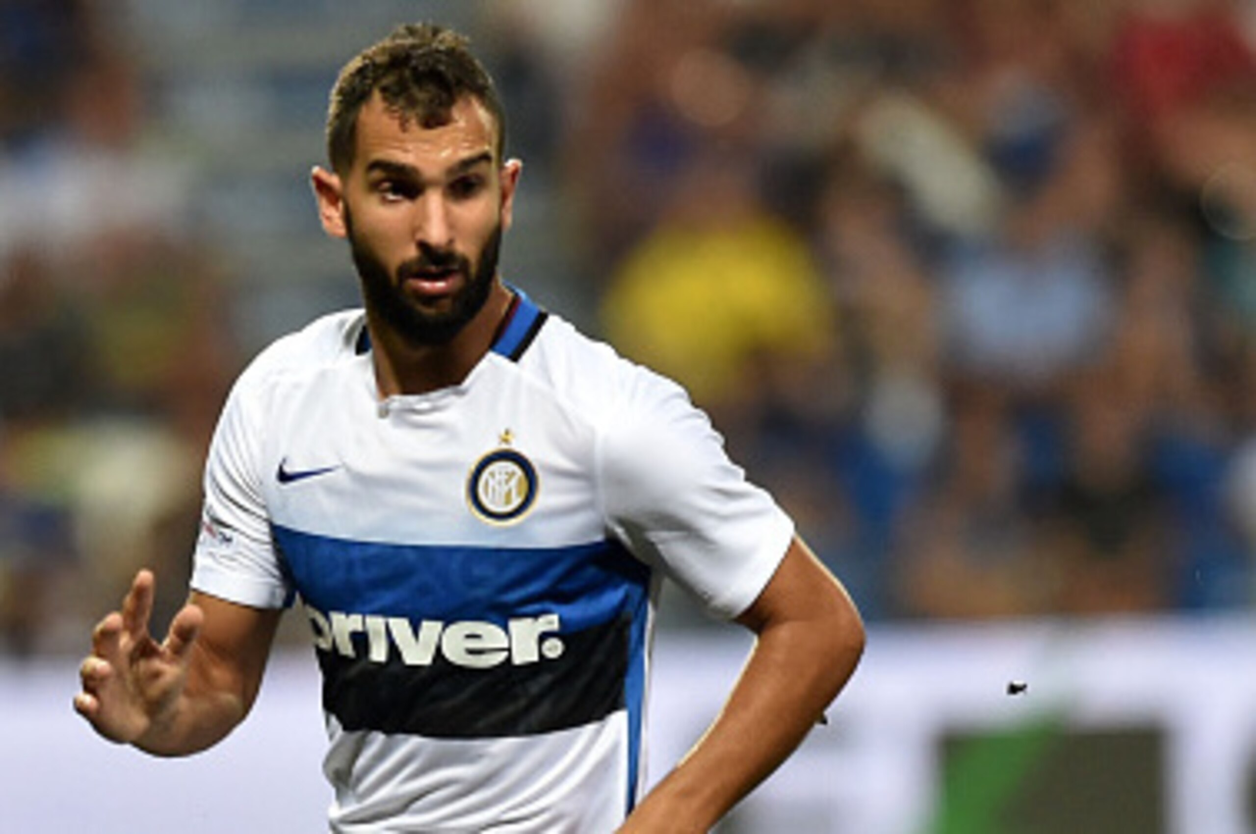 REGGIO NELL'EMILIA, ITALY - AUGUST 12: Martin Tarralbo Montoya of Inter in action during the TIM pre-season tournament match between FC Internazionale and US Sassuolo Calcio at Mapei Stadium - Città del Tricolore on August 12, 2015 in Reggio nell'Emilia, REGGIO NELL'EMILIA, ITALY - AUGUST 12: Martin Tarralbo Montoya of Inter in action during the TIM pre-season tournament match between FC Internazionale and US Sassuolo Calcio at Mapei Stadium - Città del Tricolore on August 12, 2015 in Reggio nell'Emilia,
