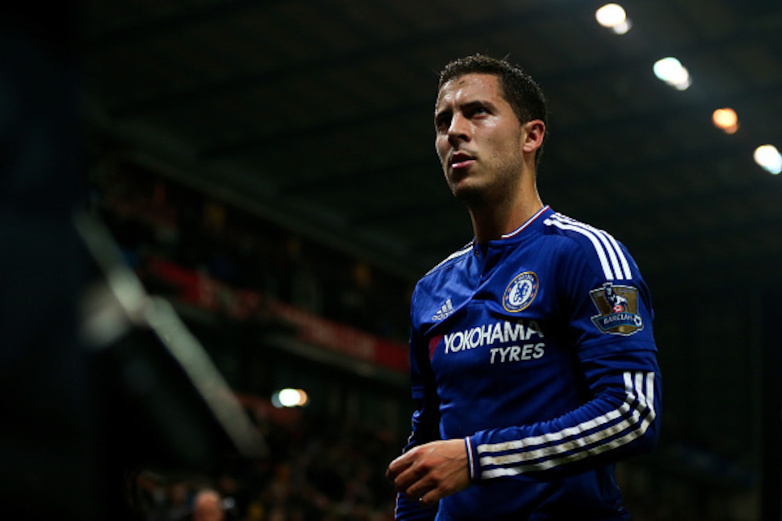 STOKE ON TRENT, ENGLAND - OCTOBER 27:  Eden Hazard of Chelsea during the Capital One Cup Fourth Round match between Stoke City and Chelsea at Britannia Stadium on October 27, 2015 in Stoke on Trent, England.  (Photo by Catherine Ivill - AMA/Getty Images)