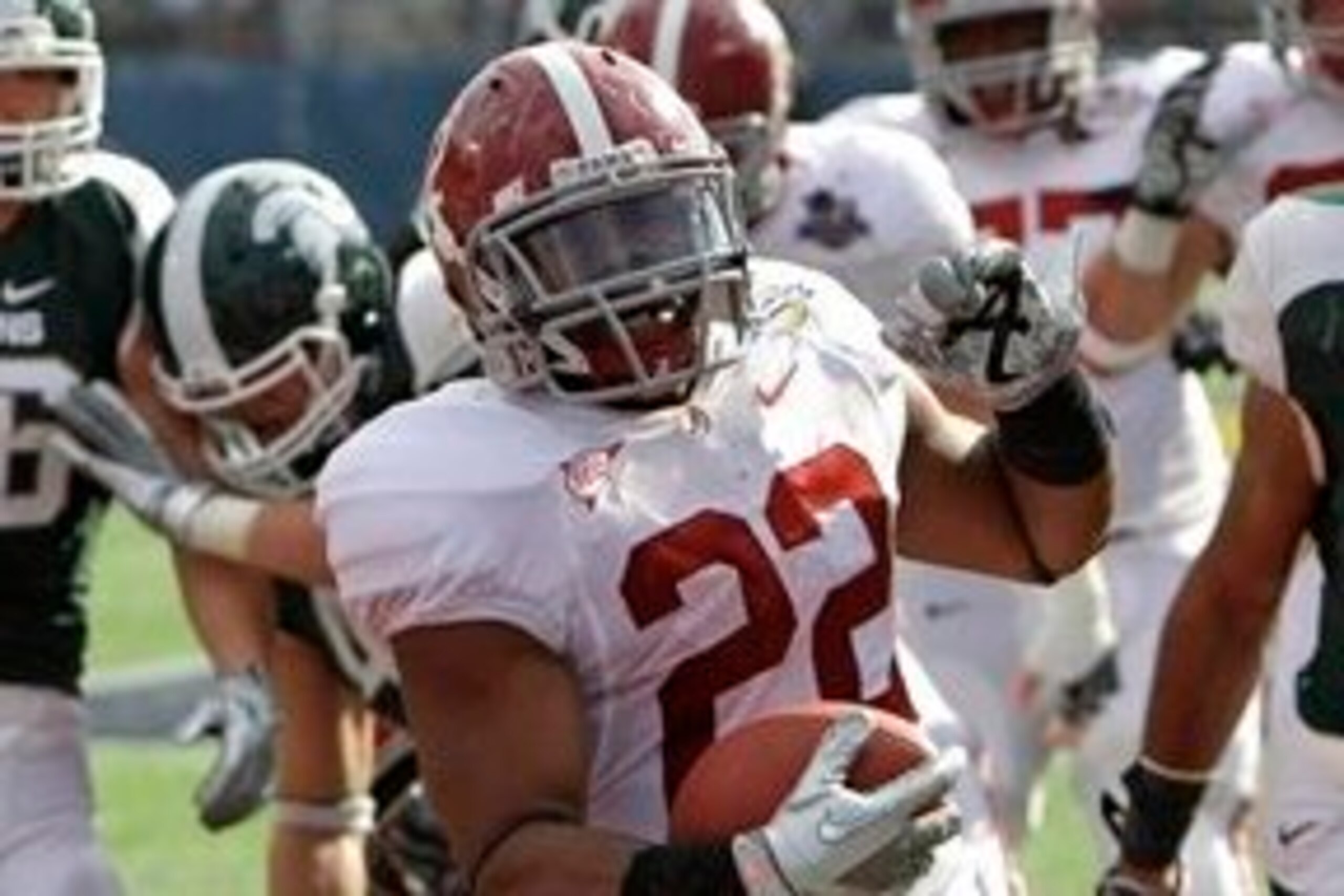 The last time Alabama played Michigan State it had a Heisman Trophy winner in the backfield.