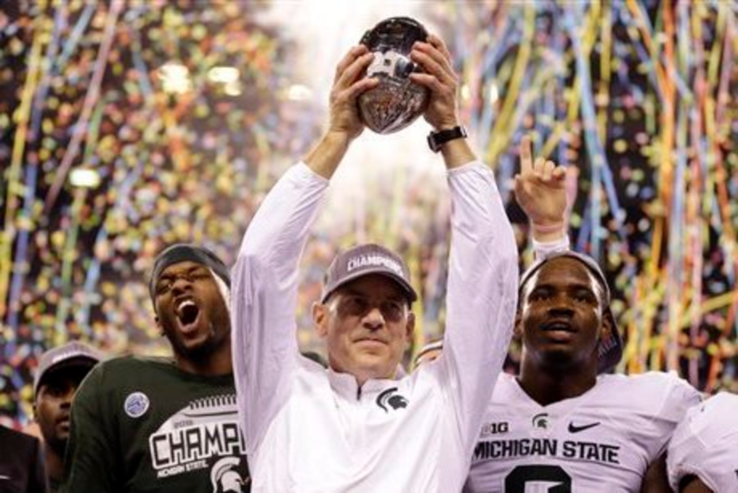 Mark Dantonio won his third Big Ten title on Saturday night.