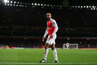 LONDON, ENGLAND - DECEMBER 05:  Theo Walcott of Arsenal during the Barclays Premier League match between Arsenal and Sunderland at the Emirates Stadium on December 05, 2015 in London, England.  (Photo by Catherine Ivill - AMA/Getty Images)