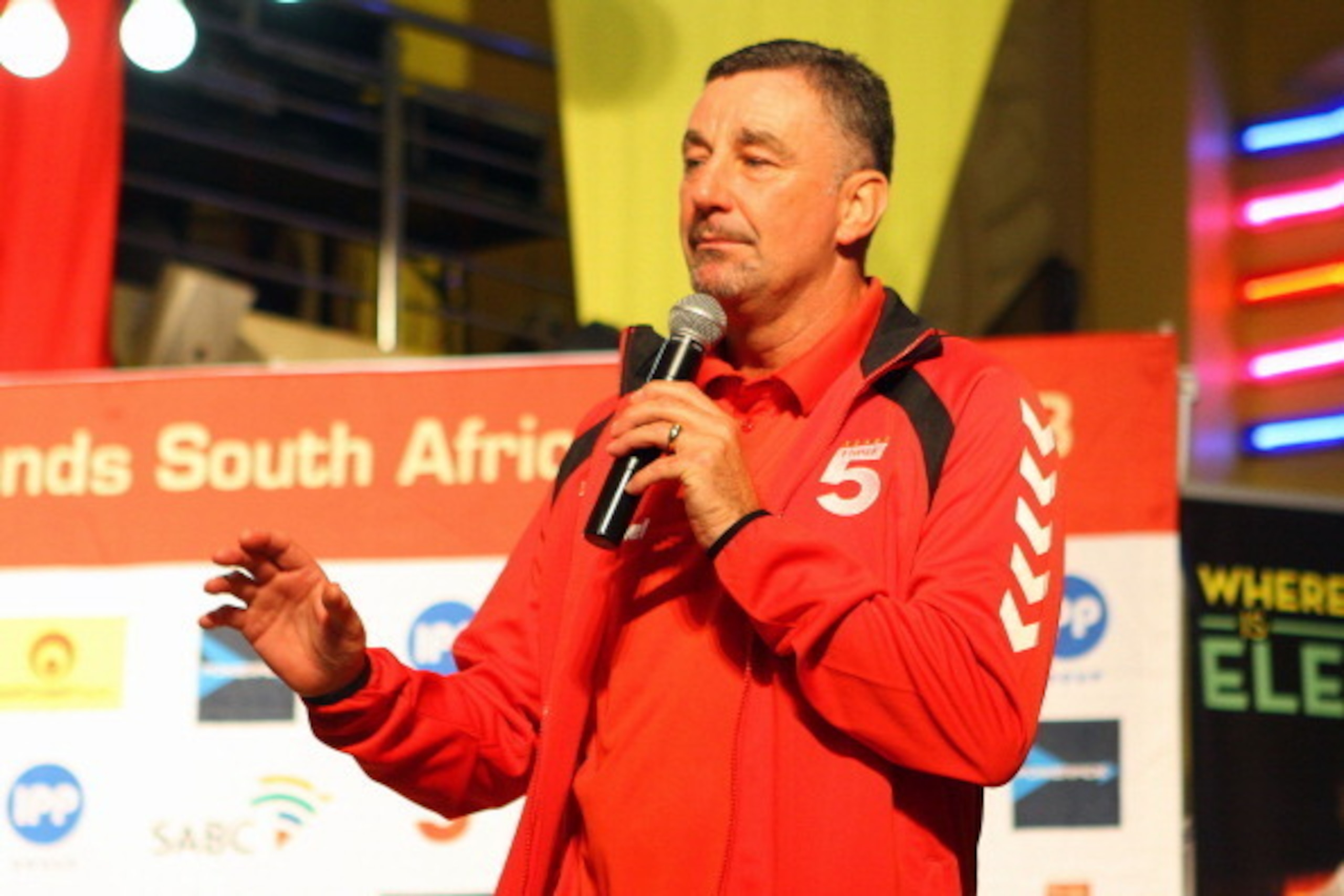 DURBAN, SOUTH AFRICA - NOVEMBER 15:  In this handout image, John Aldridge during the Liverpool FC Legends and Kaizer Chiefs Legends autograph session at Suncoast Casino and Entertainment World on November 15, 2013 in Durban, South Africa.  (Photo by Anesh