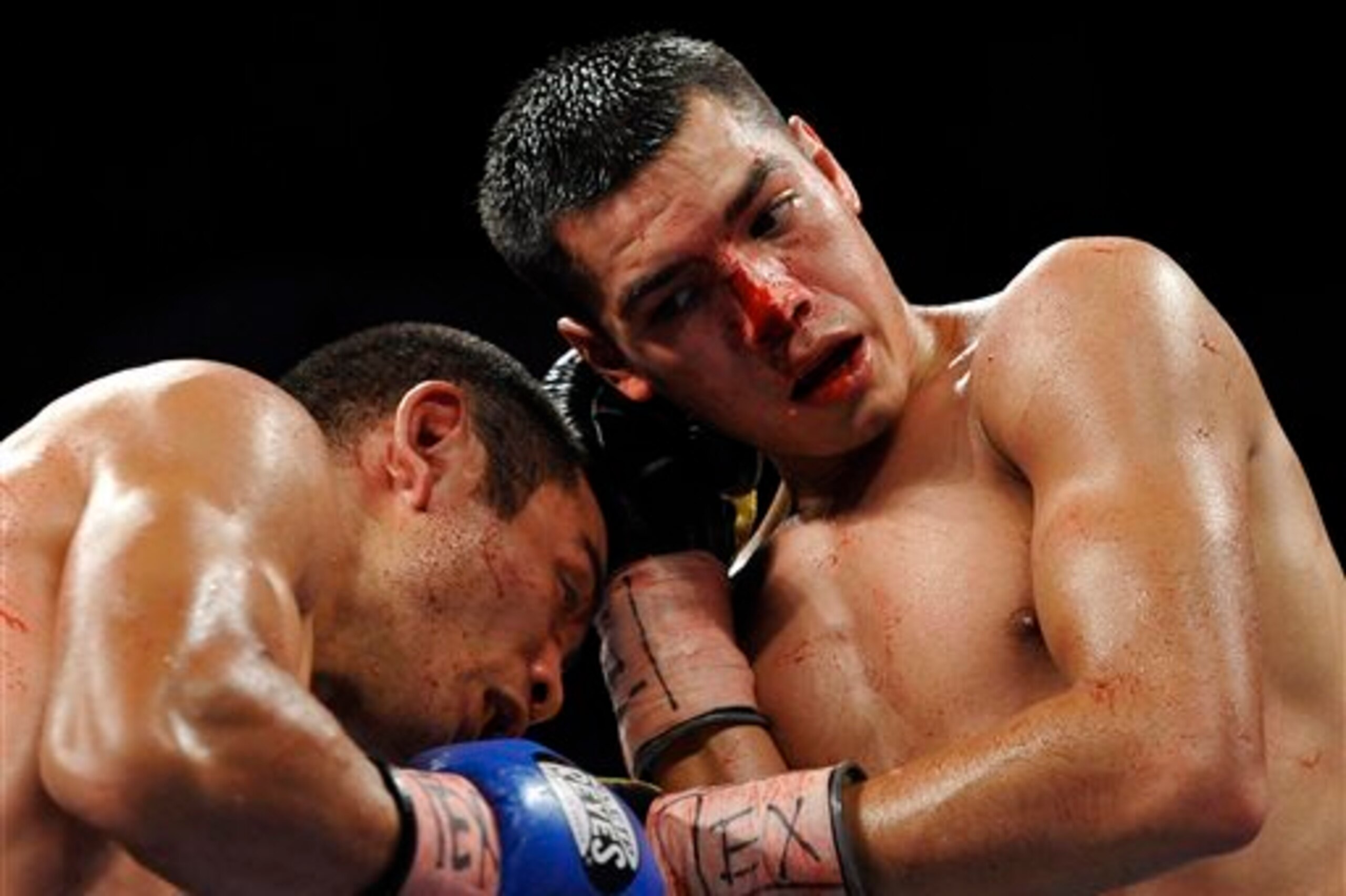 The two men combined to land an absurd amount of punches.