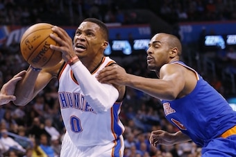 The Knicks kept Russell Westbrook and the Oklahoma City Thunder beneath their usual fast-break blitz.