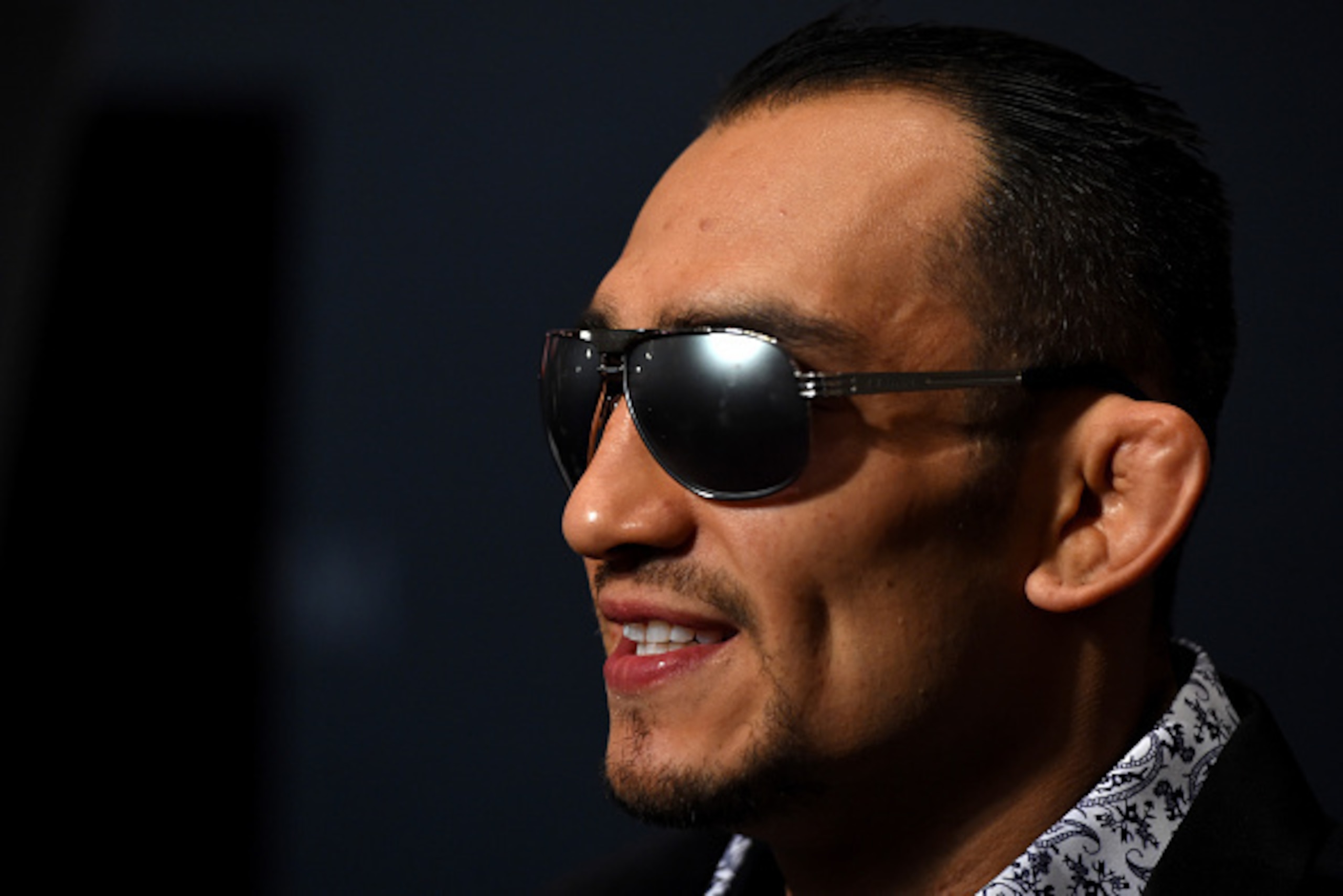 LAS VEGAS, NV - DECEMBER 09: Tony Ferguson interacts with media during the UFC Ultimate Media Day at MGM Grand Hotel & Casino on December 9, 2015 in Las Vegas, Nevada. (Photo by Josh Hedges/Zuffa LLC/Zuffa LLC via Getty Images) LAS VEGAS, NV - DECEMBER 09: Tony Ferguson interacts with media during the UFC Ultimate Media Day at MGM Grand Hotel & Casino on December 9, 2015 in Las Vegas, Nevada. (Photo by Josh Hedges/Zuffa LLC/Zuffa LLC via Getty Images)