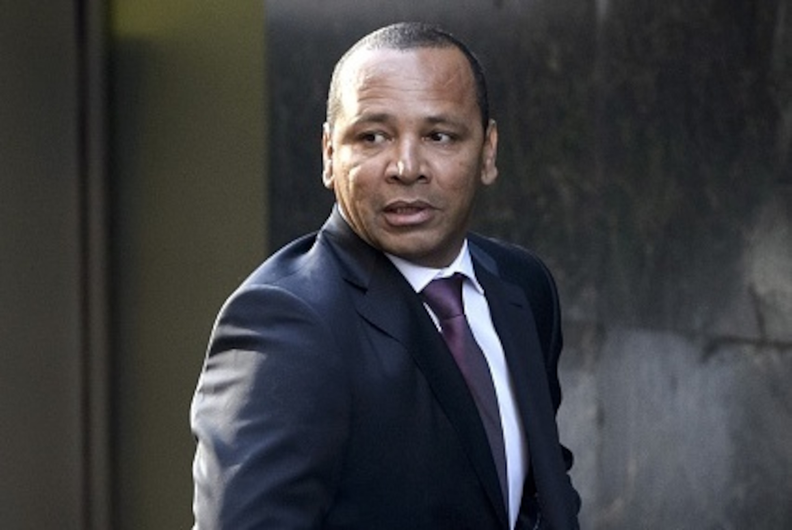 Neymar Da Silva Santos, father of Barcelona's player Neymar, arrives at the Spanish National Court in Madrid on October 1, 2014, to testify as a witness in a case investigating an alleged tax fraud in the signing of the Brazilian forward. Spanish judge Pa