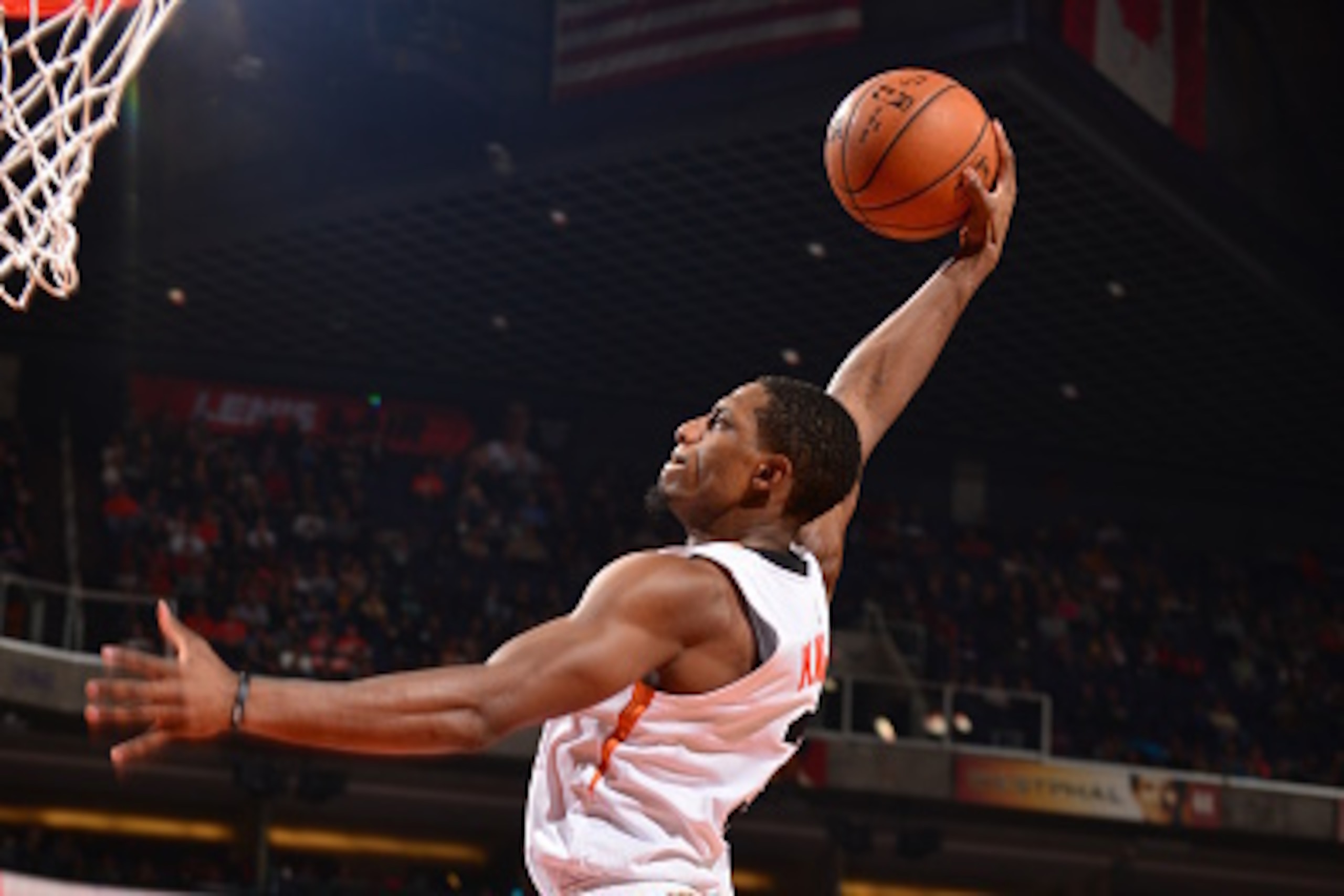 PHOENIX, AZ - DECEMBER 9:  Brandon Knight #3 of the Phoenix Suns goes to the basket against the Orlando Magic on December 9, 2015 at Talking Stick Resort Arena in Phoenix, Arizona. NOTE TO USER: User expressly acknowledges and agrees that, by downloading 