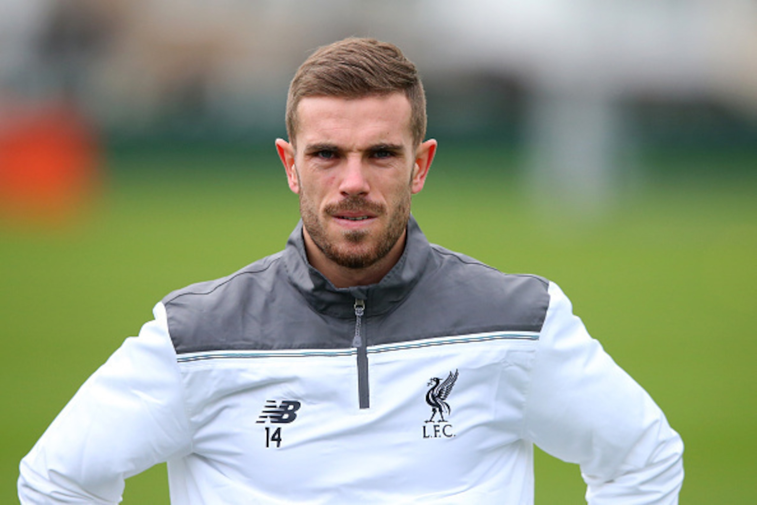 LIVERPOOL, ENGLAND - DECEMBER 09:  Liverpool captain Jordan Henderson looks on during the Liverpool training session at the Melwood training ground on December 9, 2015 in Liverpool, England.  (Photo by Alex Livesey/Getty Images)