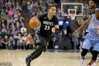 Nov 27, 2015; Sacramento, CA, USA; Minnesota Timberwolves guard Kevin Martin (23) dribbles the ball against the Sacramento Kings during the first quarter at Sleep Train Arena. Mandatory Credit: Kelley L Cox-USA TODAY Sports