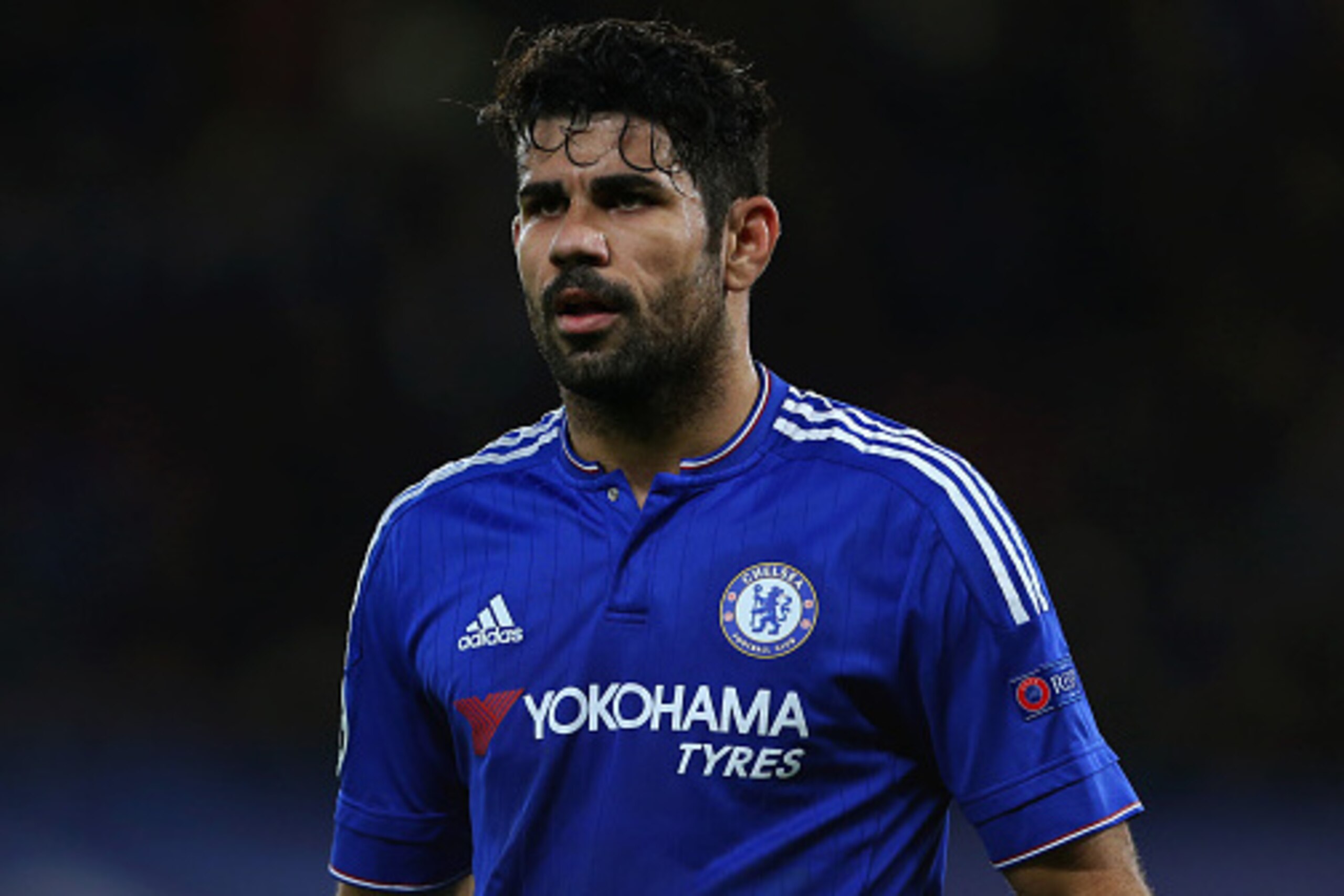 LONDON, ENGLAND - DECEMBER 09: Diego Costa of Chelsea during the UEFA Champions League match between Chelsea and FC Porto at Stamford Bridge on December 9, 2015 in London, United Kingdom. (Photo by Catherine Ivill - AMA/Getty Images)