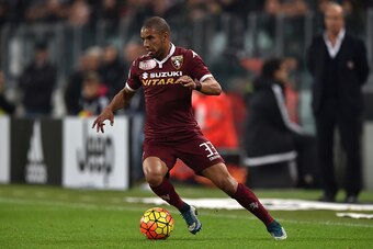 TURIN, ITALY - OCTOBER 31:  Bruno Peres of Torino FC in action during the Serie A match between Juventus FC and Torino FC at Juventus Arena on October 31, 2015 in Turin, Italy.  (Photo by Valerio Pennicino/Getty Images)