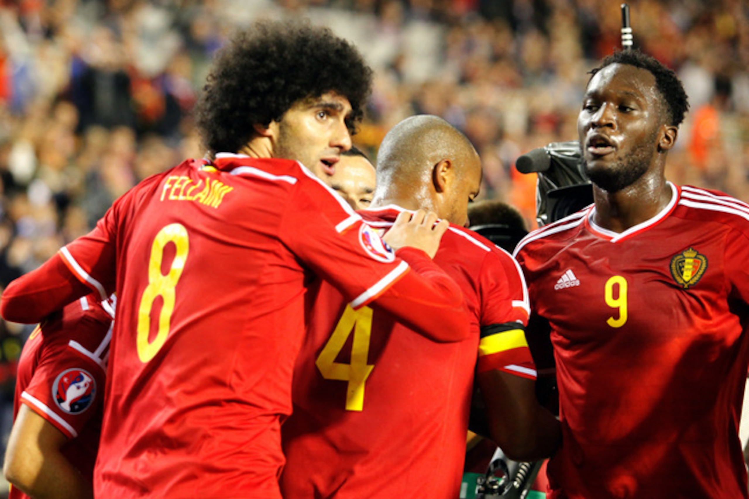 Lukaku and Marouane Fellaini on international duty together. Lukaku and Marouane Fellaini on international duty together.