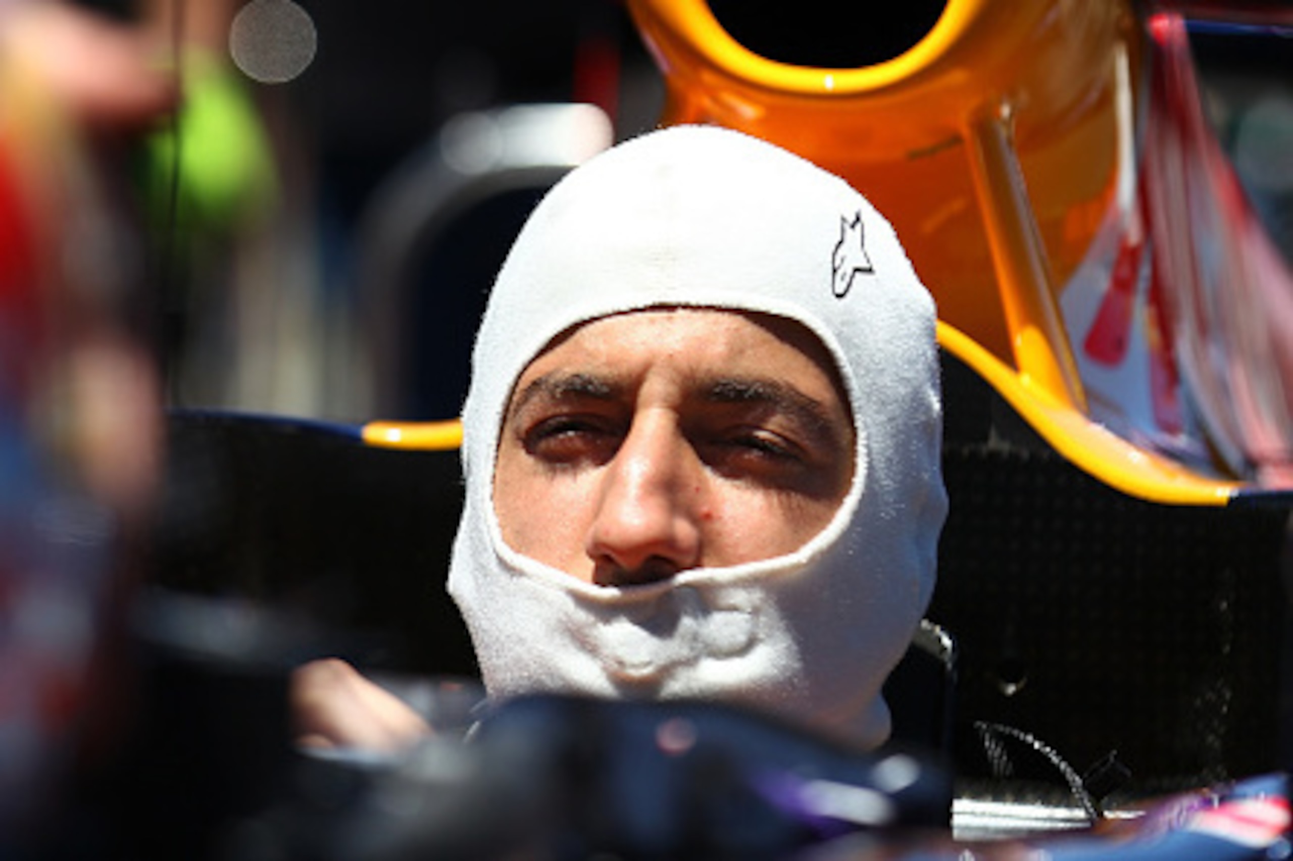 PERTH, AUSTRALIA - DECEMBER 13:  Daniel Ricciardo of Infiniti Red Bull Racing prepares for a run during the Perth Speed Fest at Perth Motorplex on December 13, 2015 in Perth, Australia.  (Photo by Paul Kane/Getty Images)