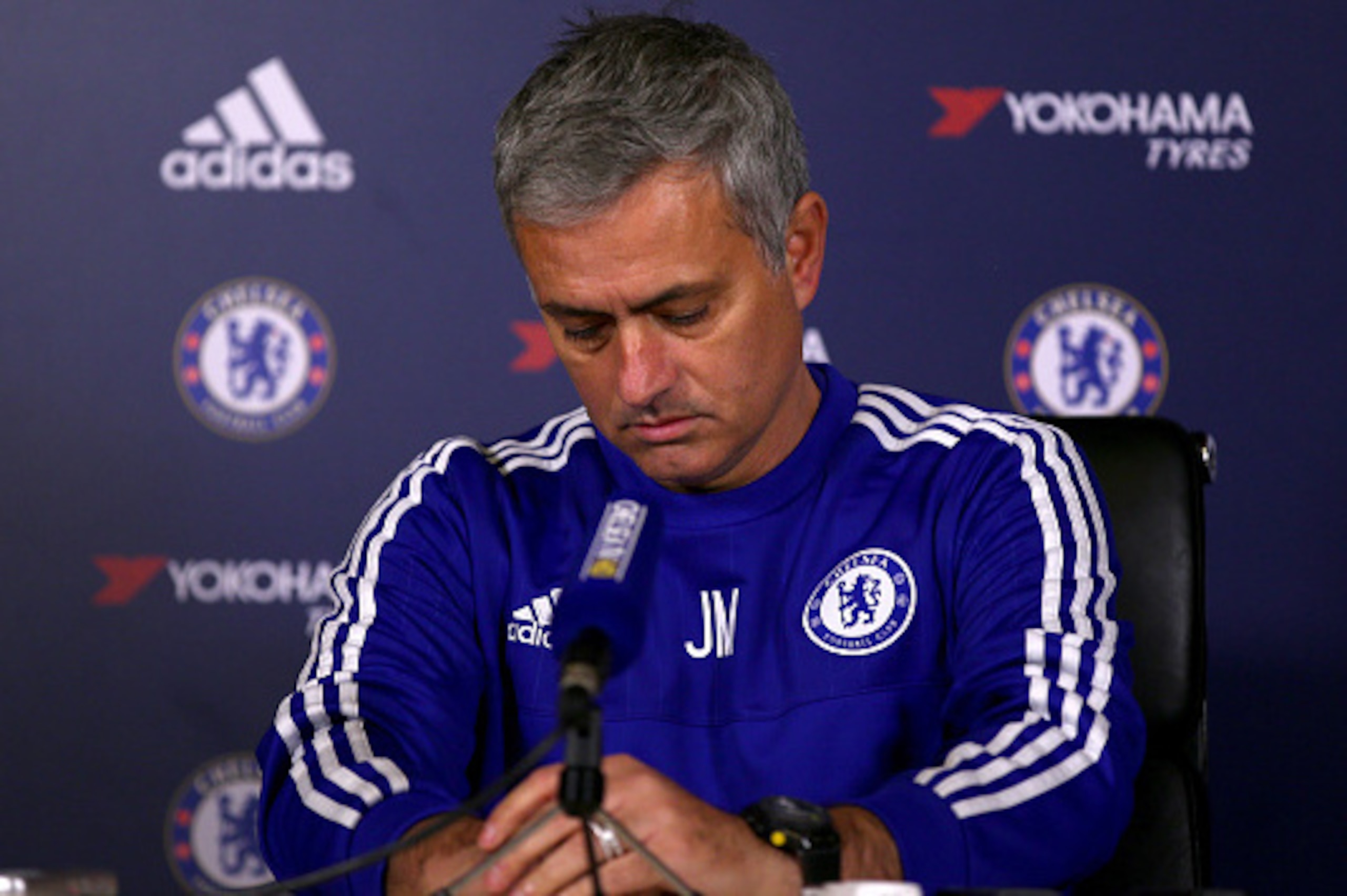 COBHAM, ENGLAND - DECEMBER 11:  Chelsea manager Jose Mourinho talks to the media during a press conference at Chelsea Training Ground on December 11, 2015 in Cobham, England.  (Photo by Ian Walton/Getty Images)