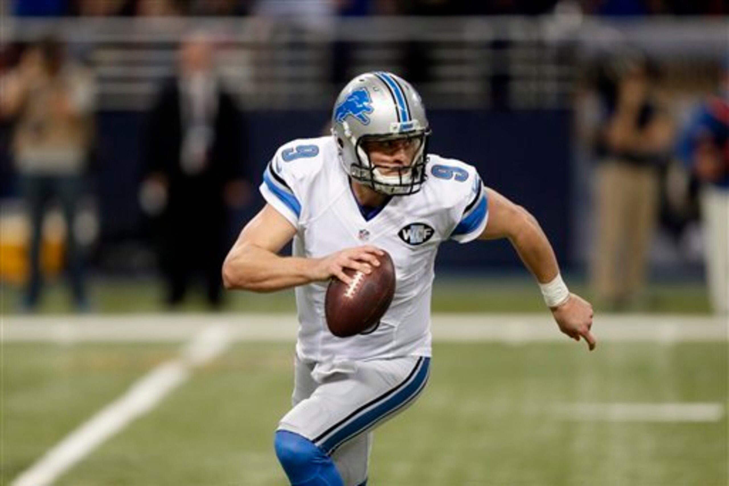 Despite reaching a career passing milestone last weekend, Matthew Stafford's Detroit Lions lost to the St. Louis Rams.