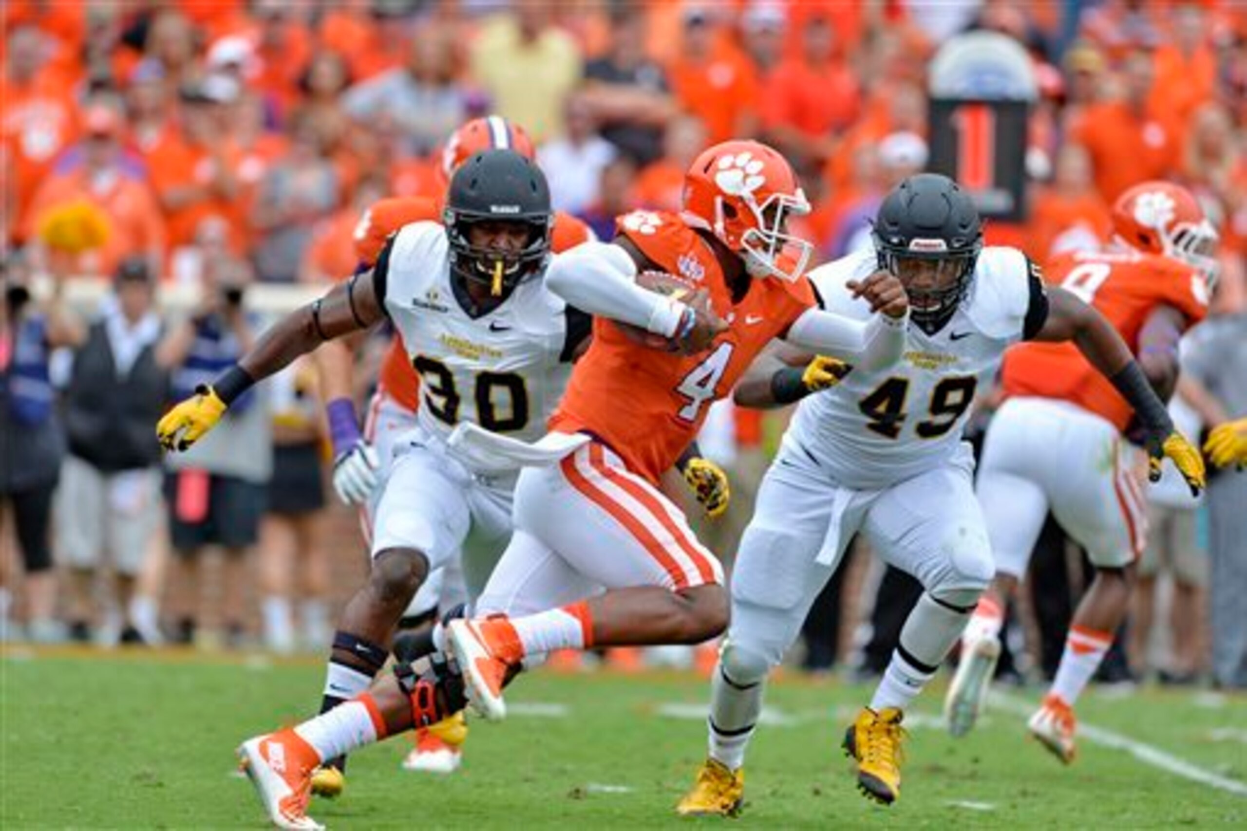 Ronald Blair and the swarming defense will be too much for Ohio.