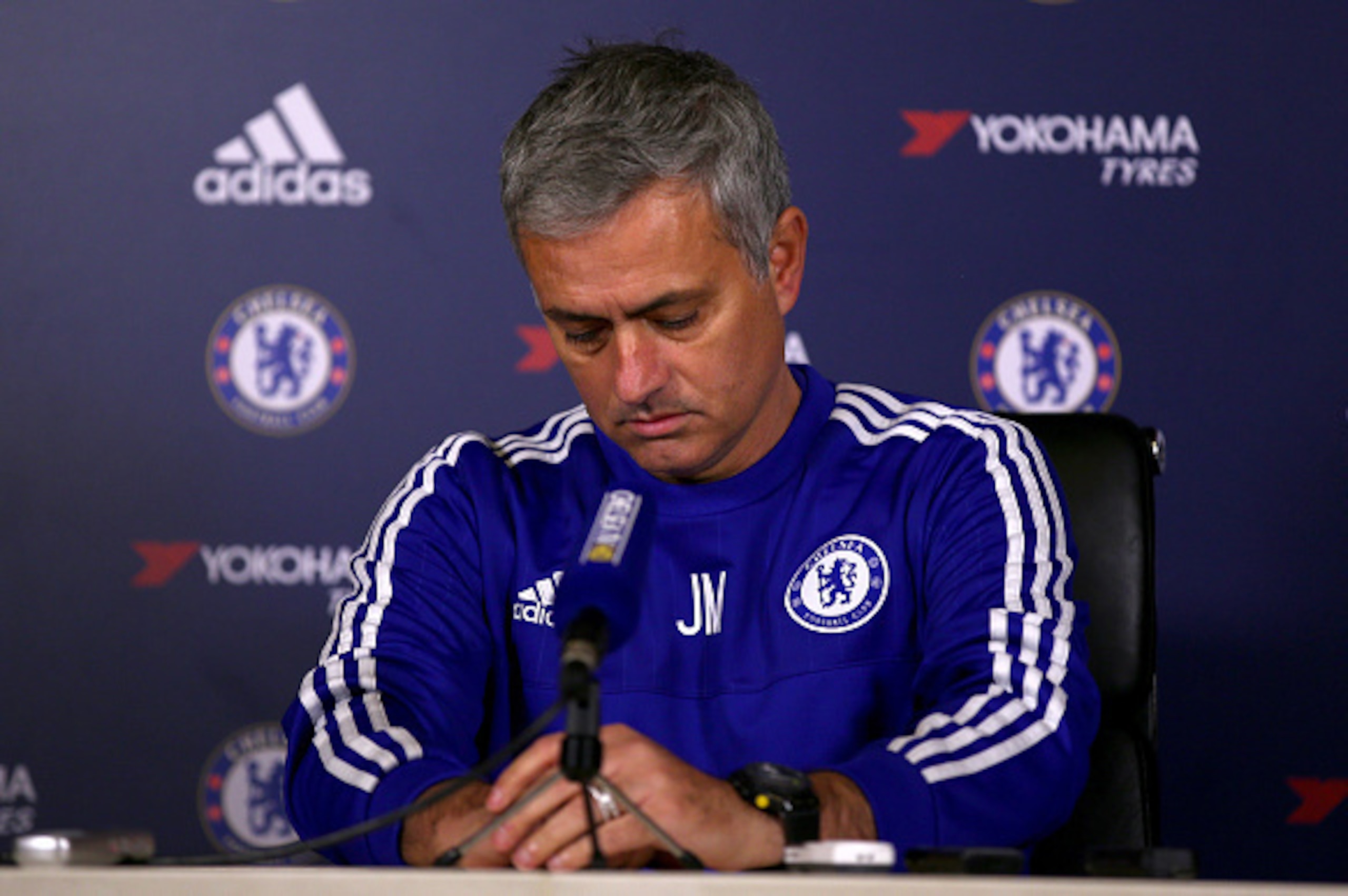 COBHAM, ENGLAND - DECEMBER 11:  Chelsea manager Jose Mourinho talks to the media during a press conference at Chelsea Training Ground on December 11, 2015 in Cobham, England.  (Photo by Ian Walton/Getty Images)