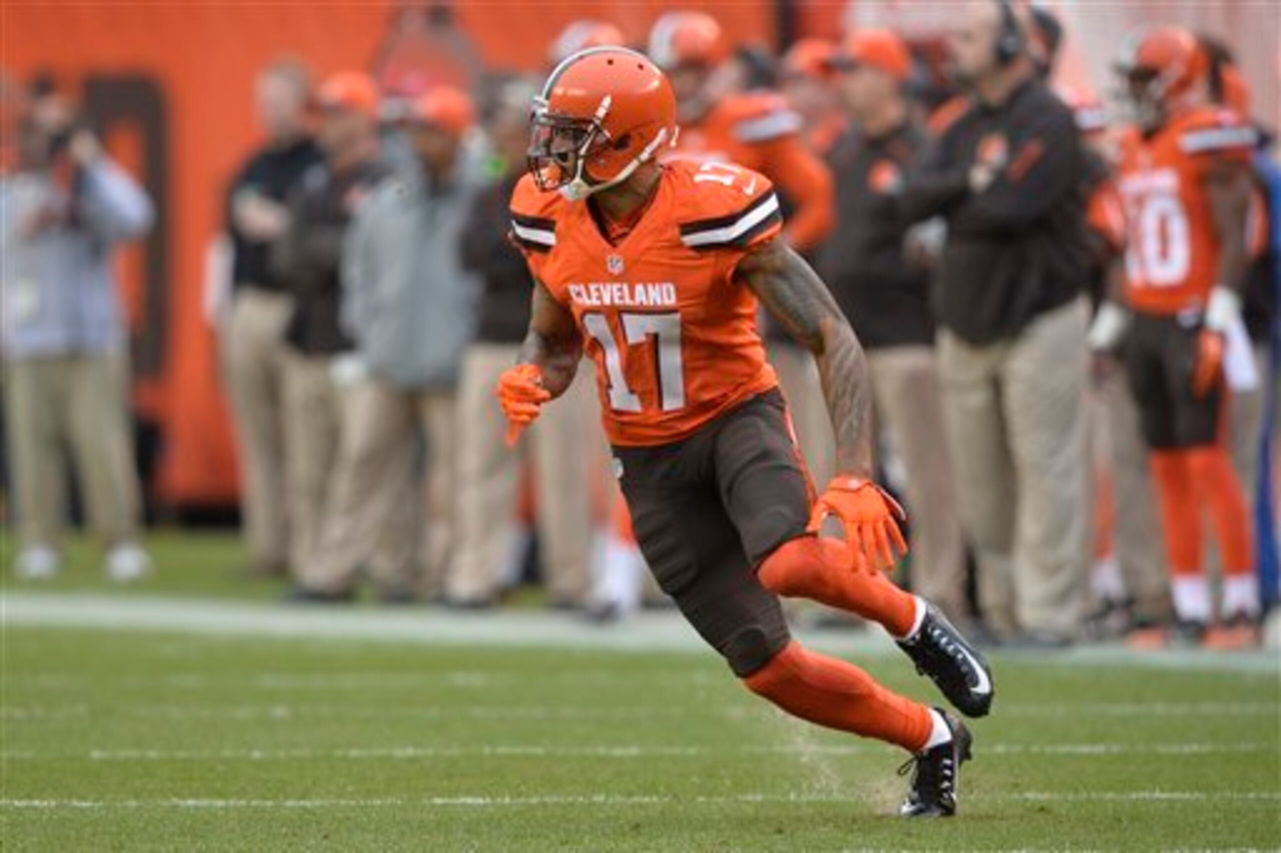 Terrelle Pryor has been a receiver for only six months and is playing ahead of Bowe. Terrelle Pryor has been a receiver for only six months and is playing ahead of Bowe.